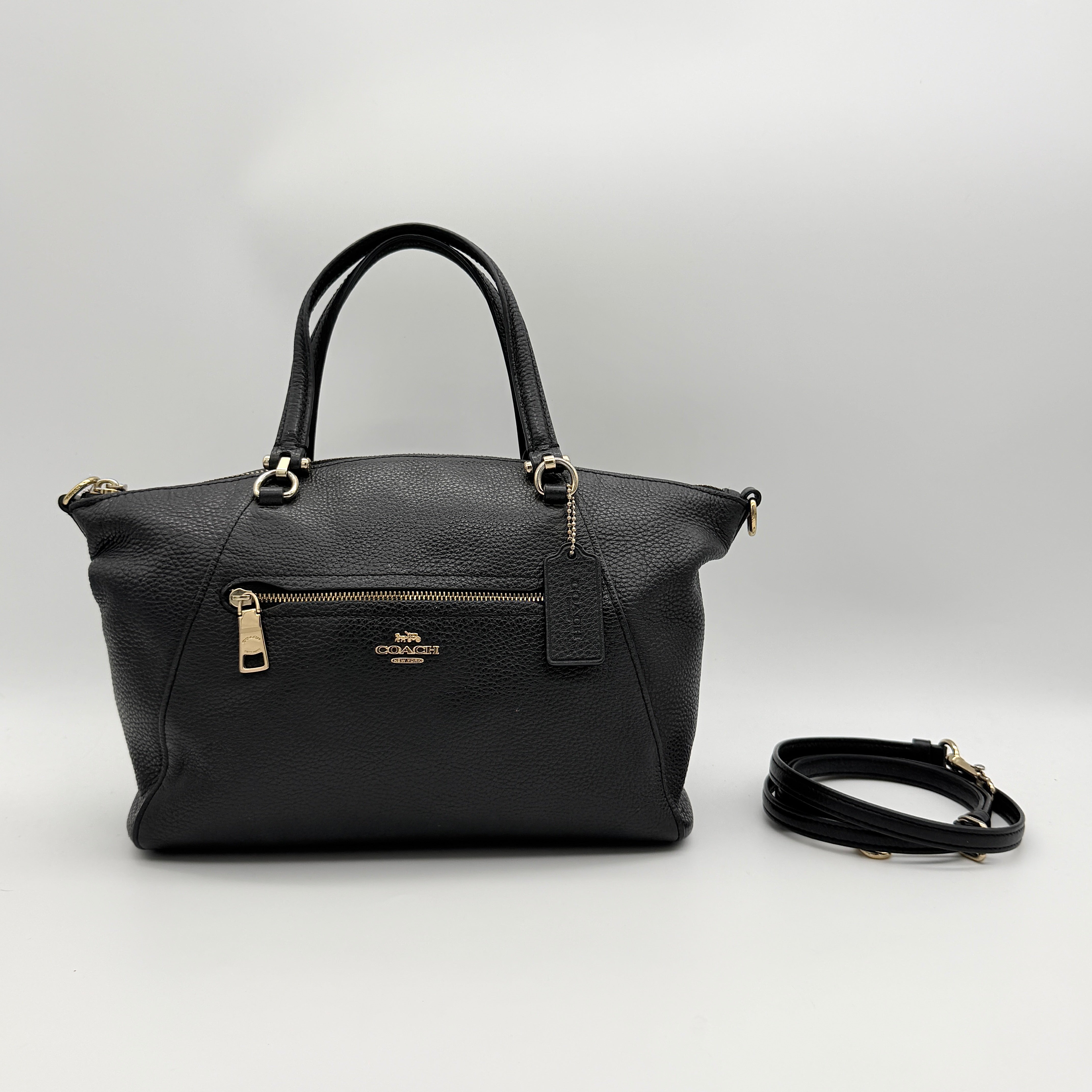Coach 2Way Prairie Satchel Shoulder Bag Black