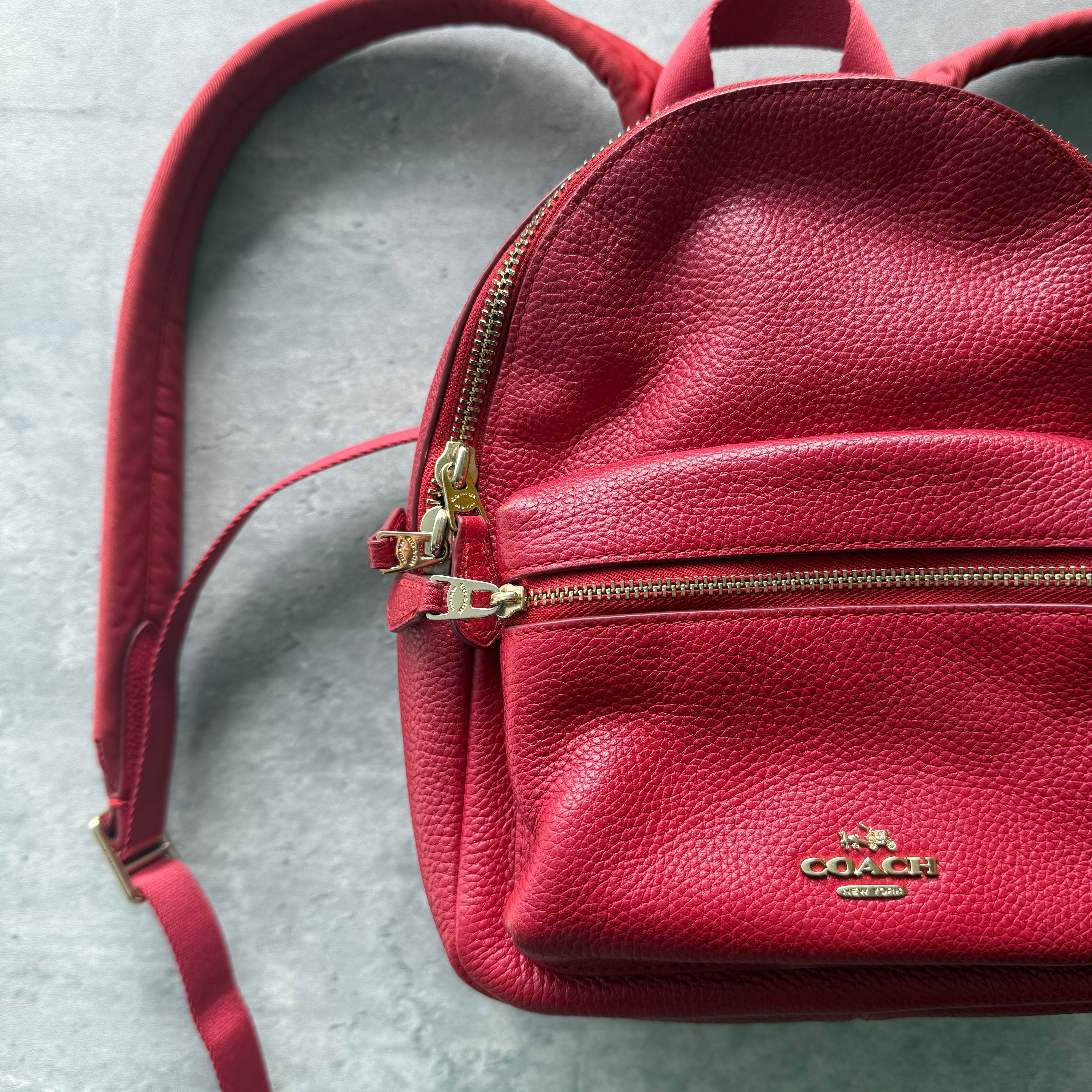 Coach Mini Charlie Backpack Red