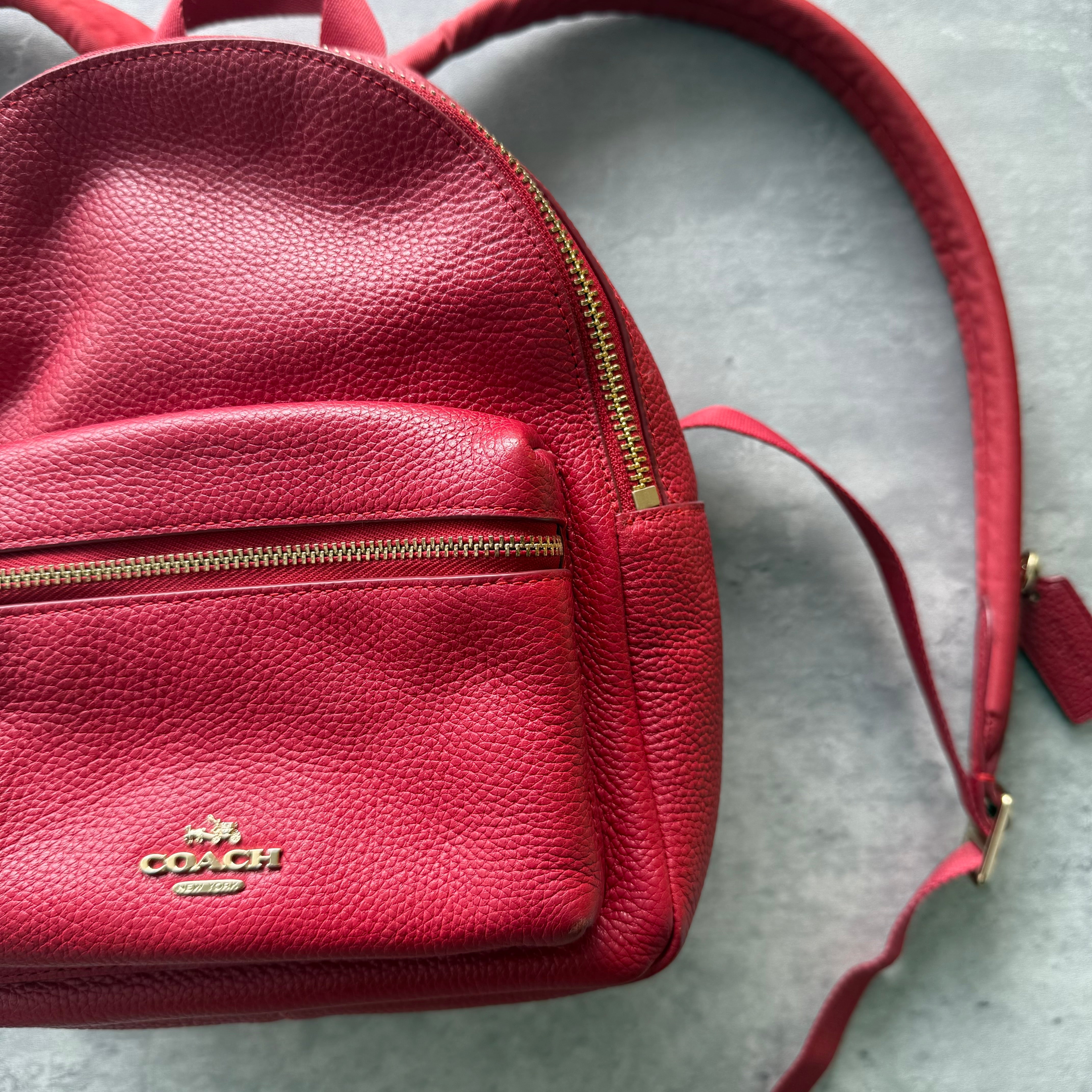 Coach Mini Charlie Backpack Red