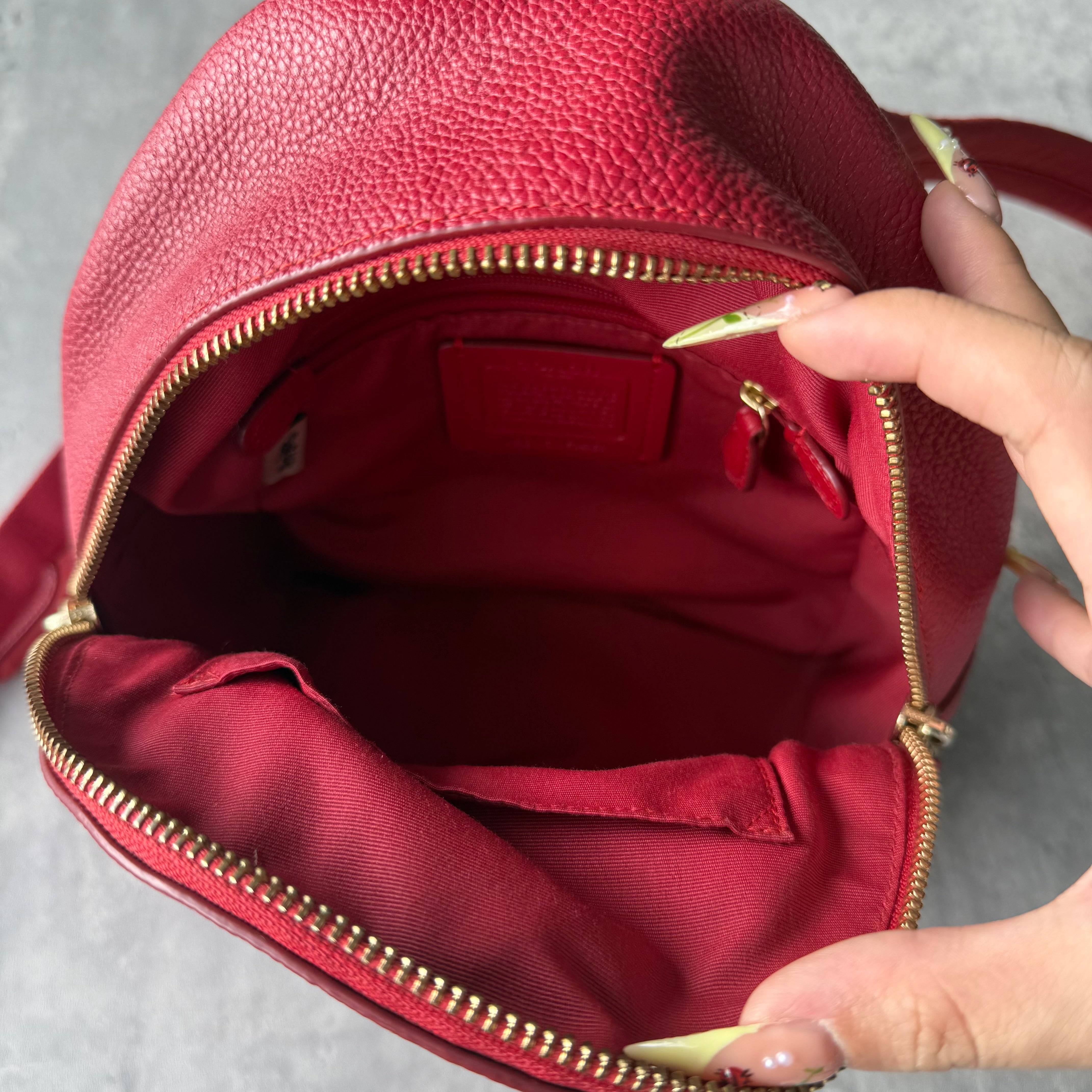 Coach Mini Charlie Backpack Red