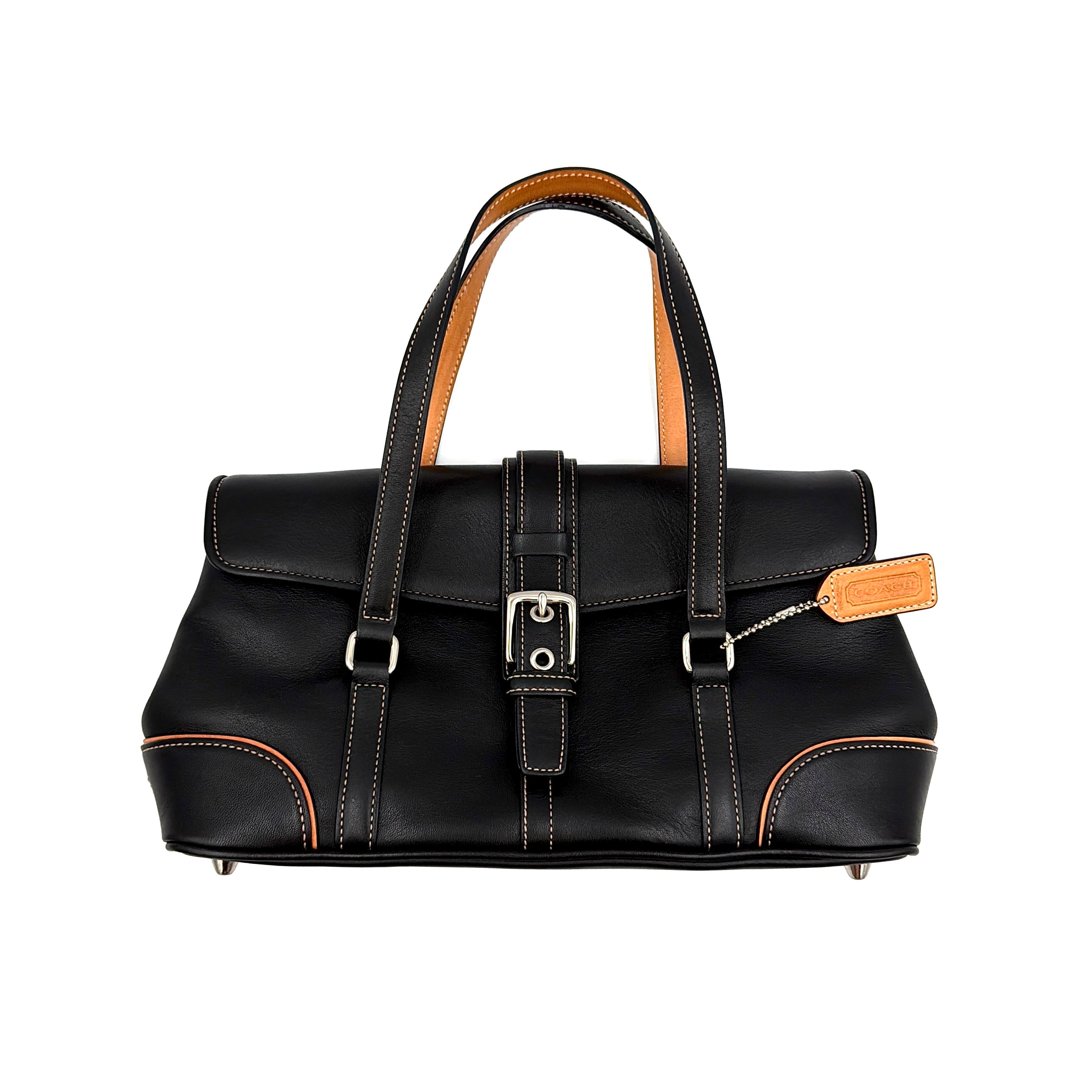 Coach Y2K Hamptons Satchel Shoulder Bag Black