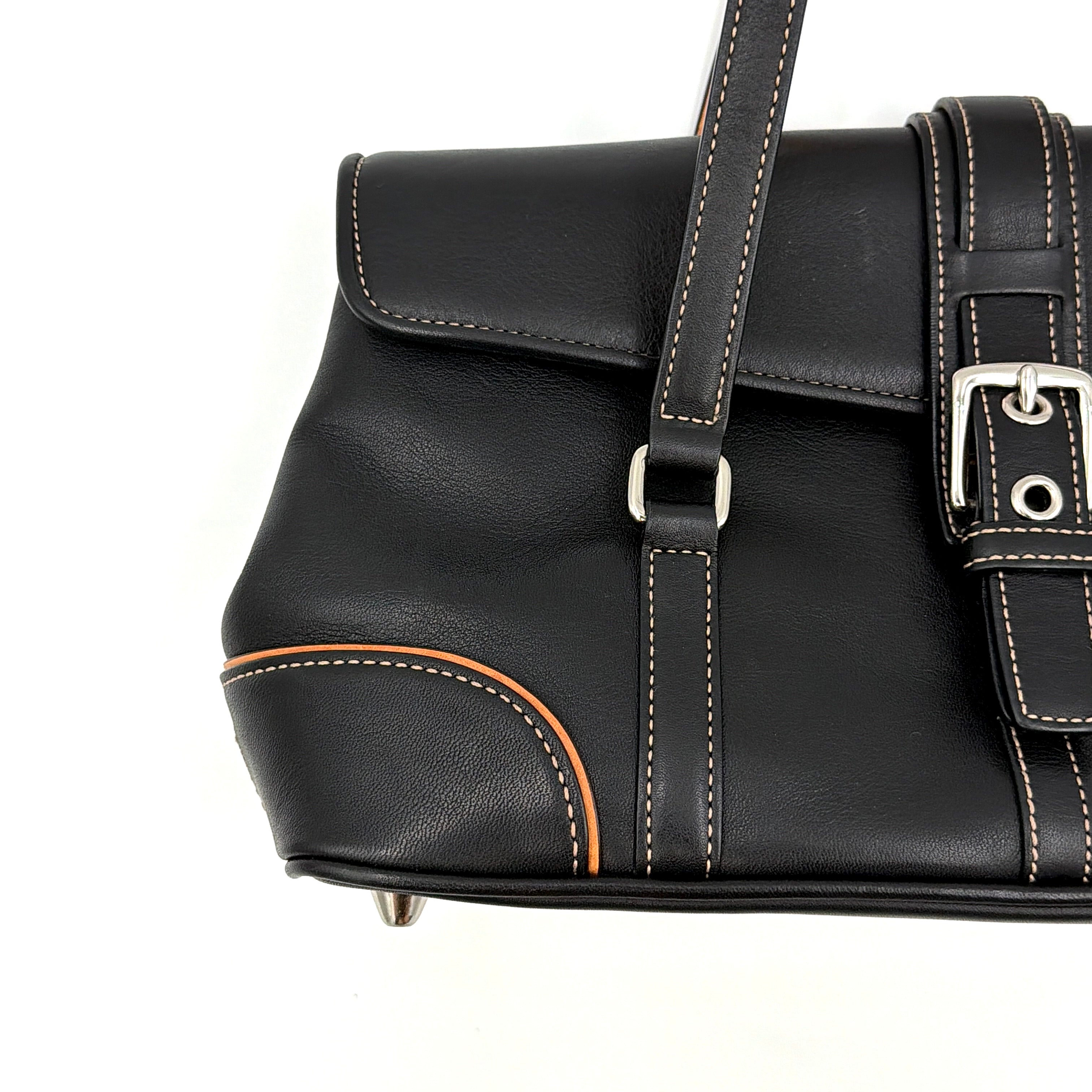 Coach Y2K Hamptons Satchel Shoulder Bag Black