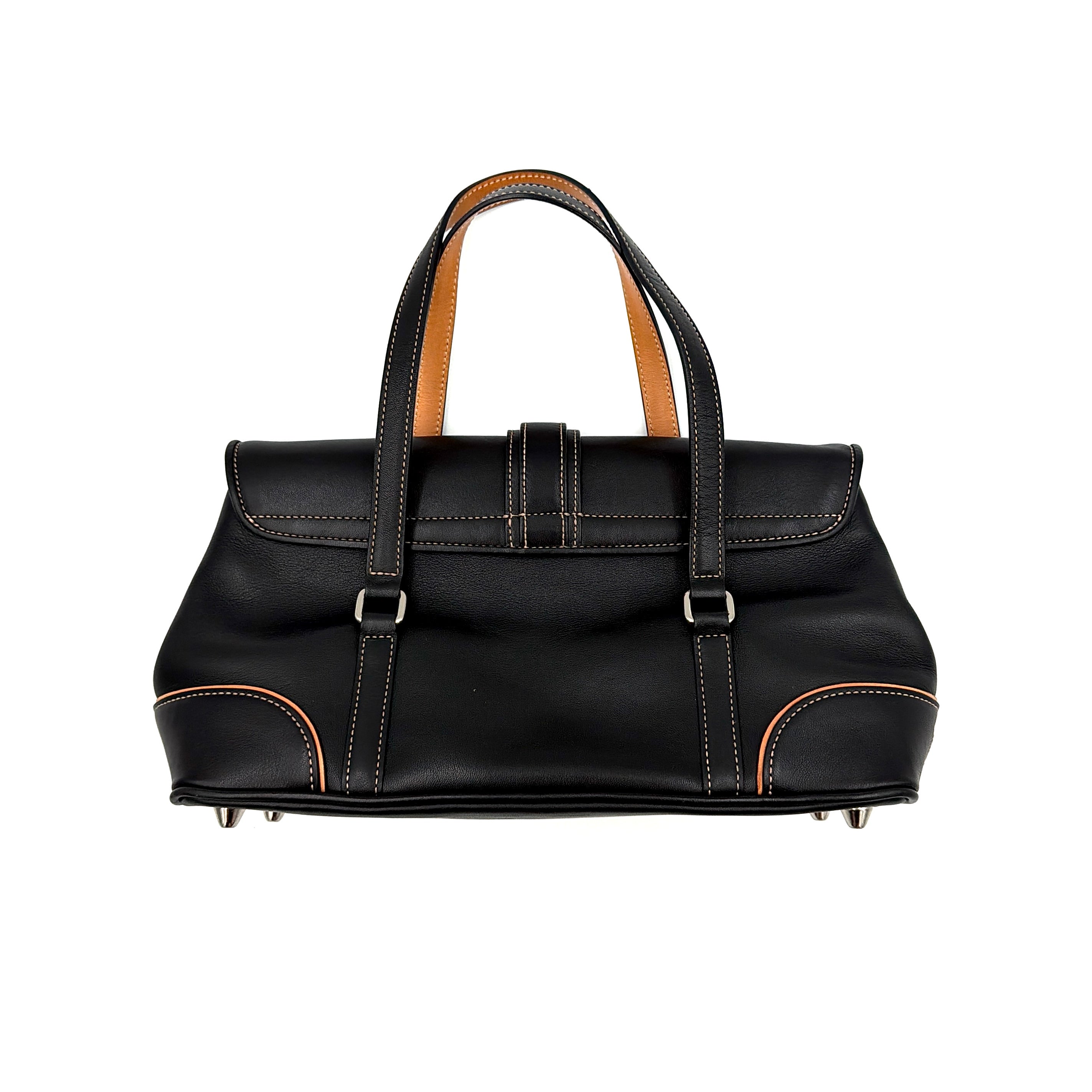 Coach Y2K Hamptons Satchel Shoulder Bag Black