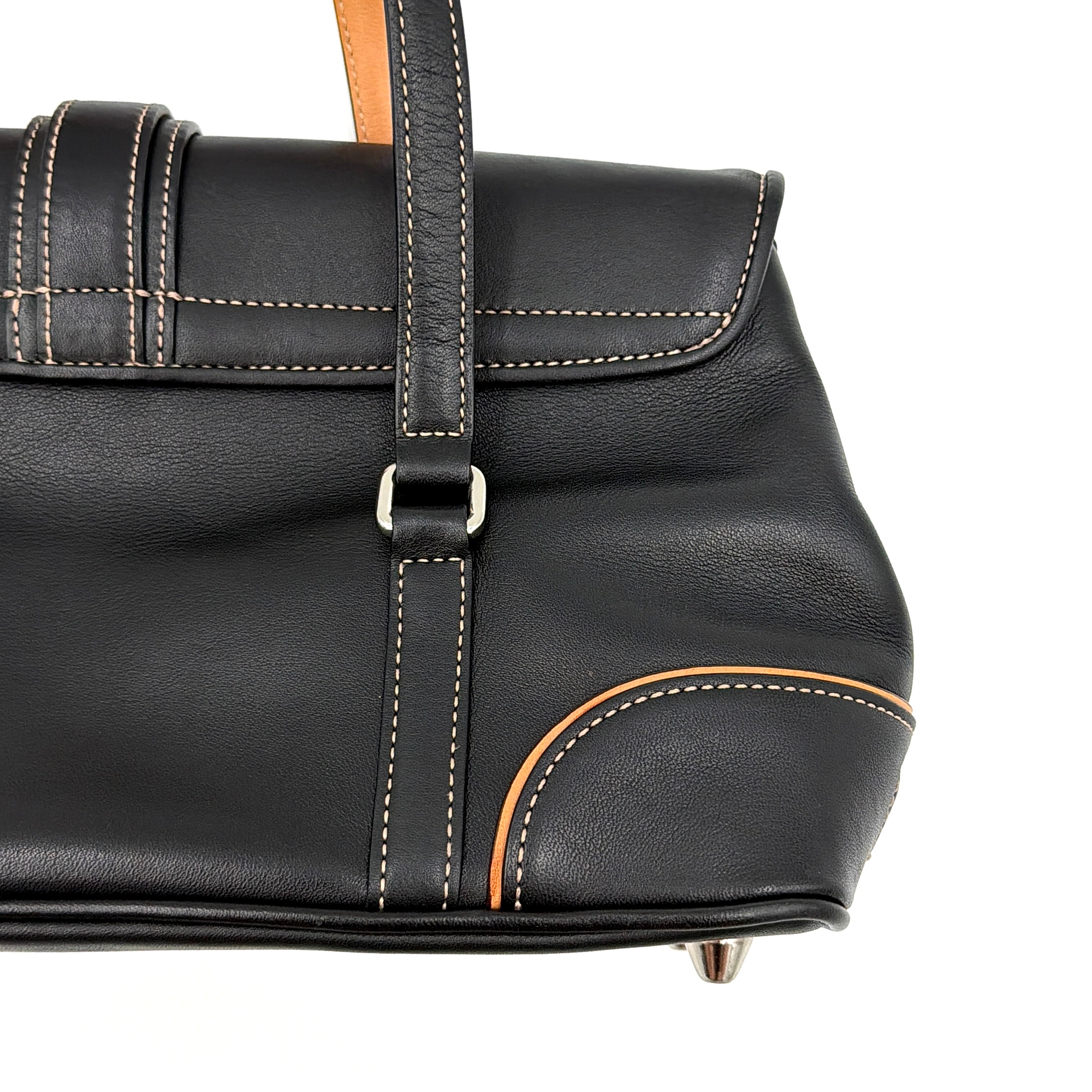 Coach Y2K Hamptons Satchel Shoulder Bag Black