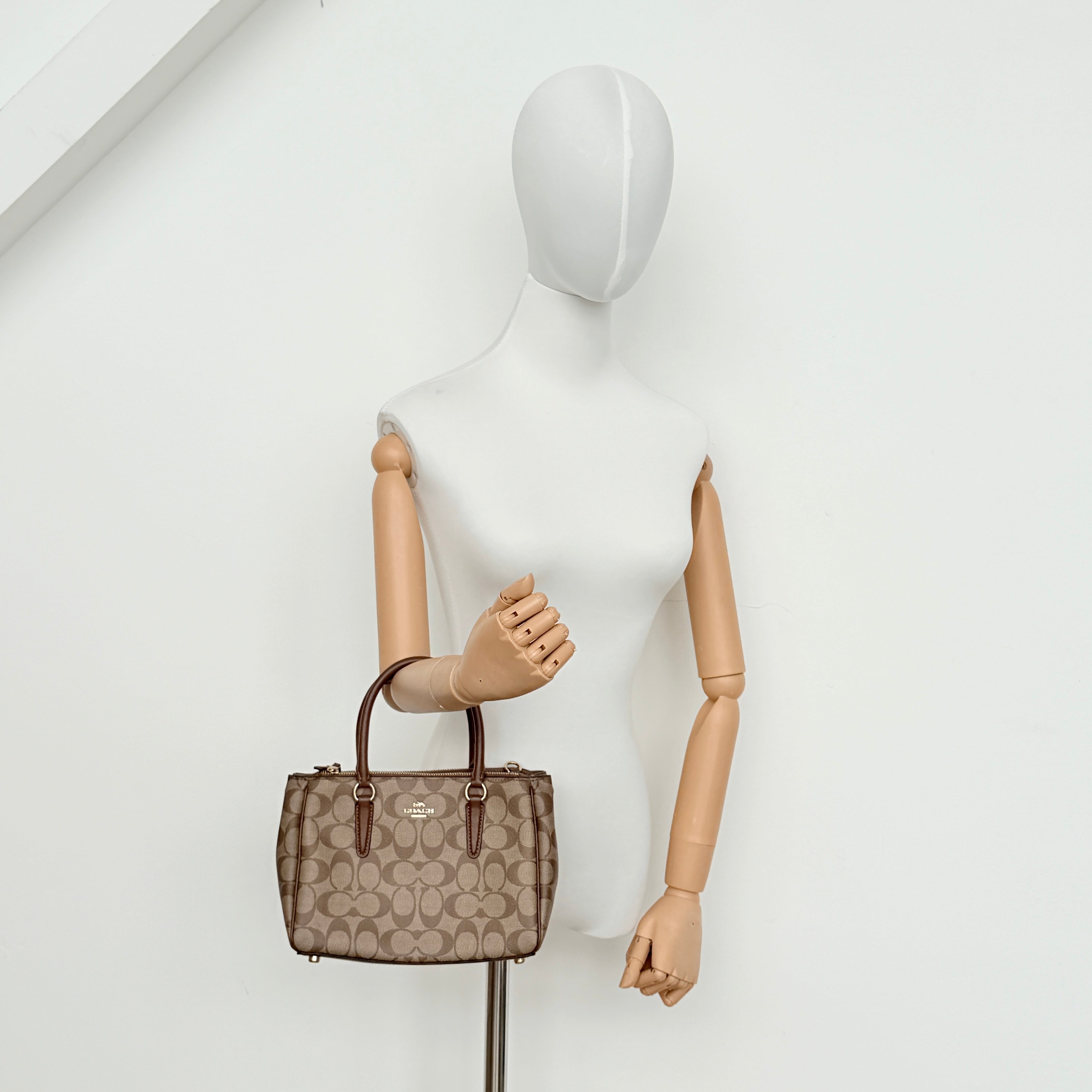 Coach 2Way Christie Carryall Handbag Beige/Brown