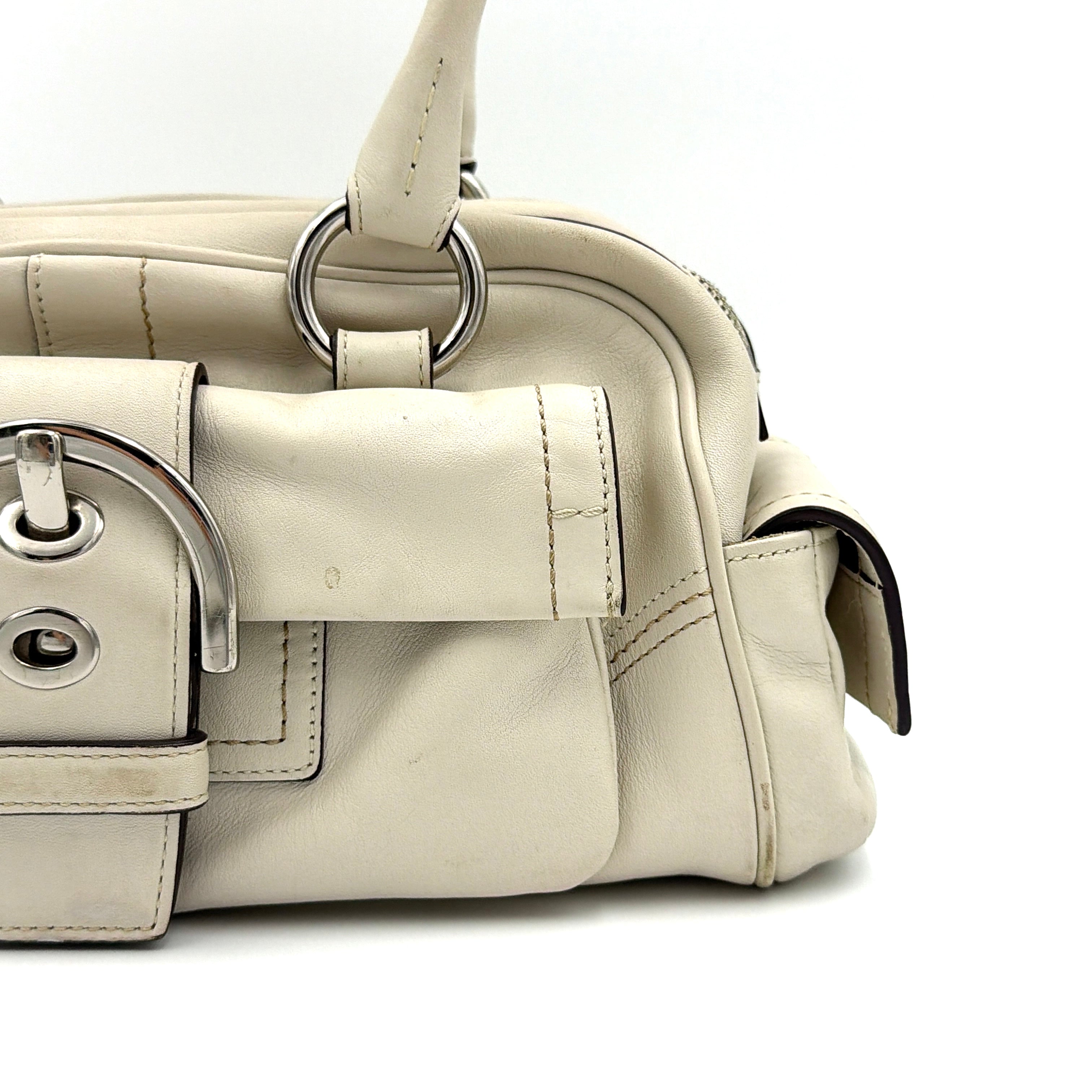 Coach Y2K Soho Boston Bowler Handbag Ivory