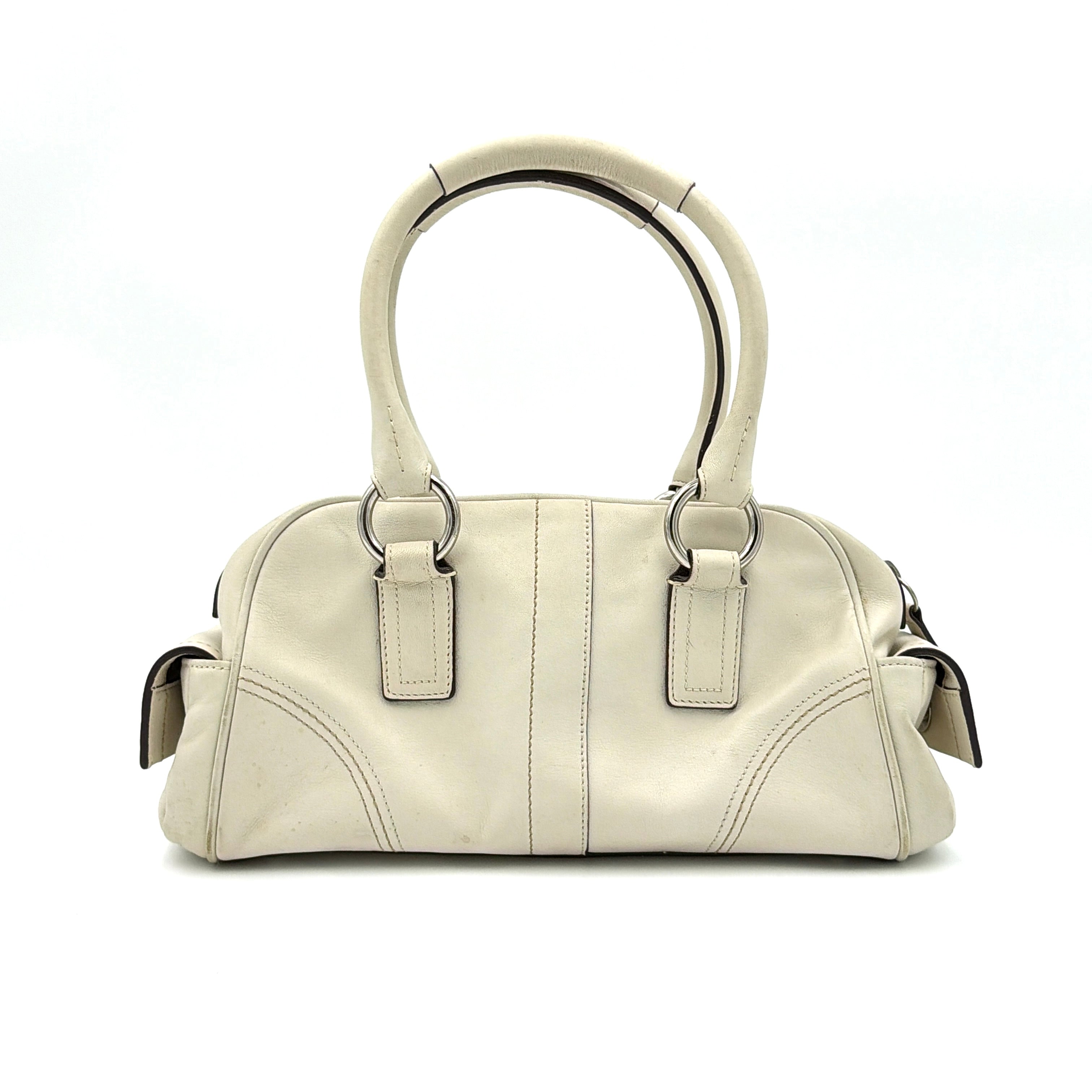Coach Y2K Soho Boston Bowler Handbag Ivory