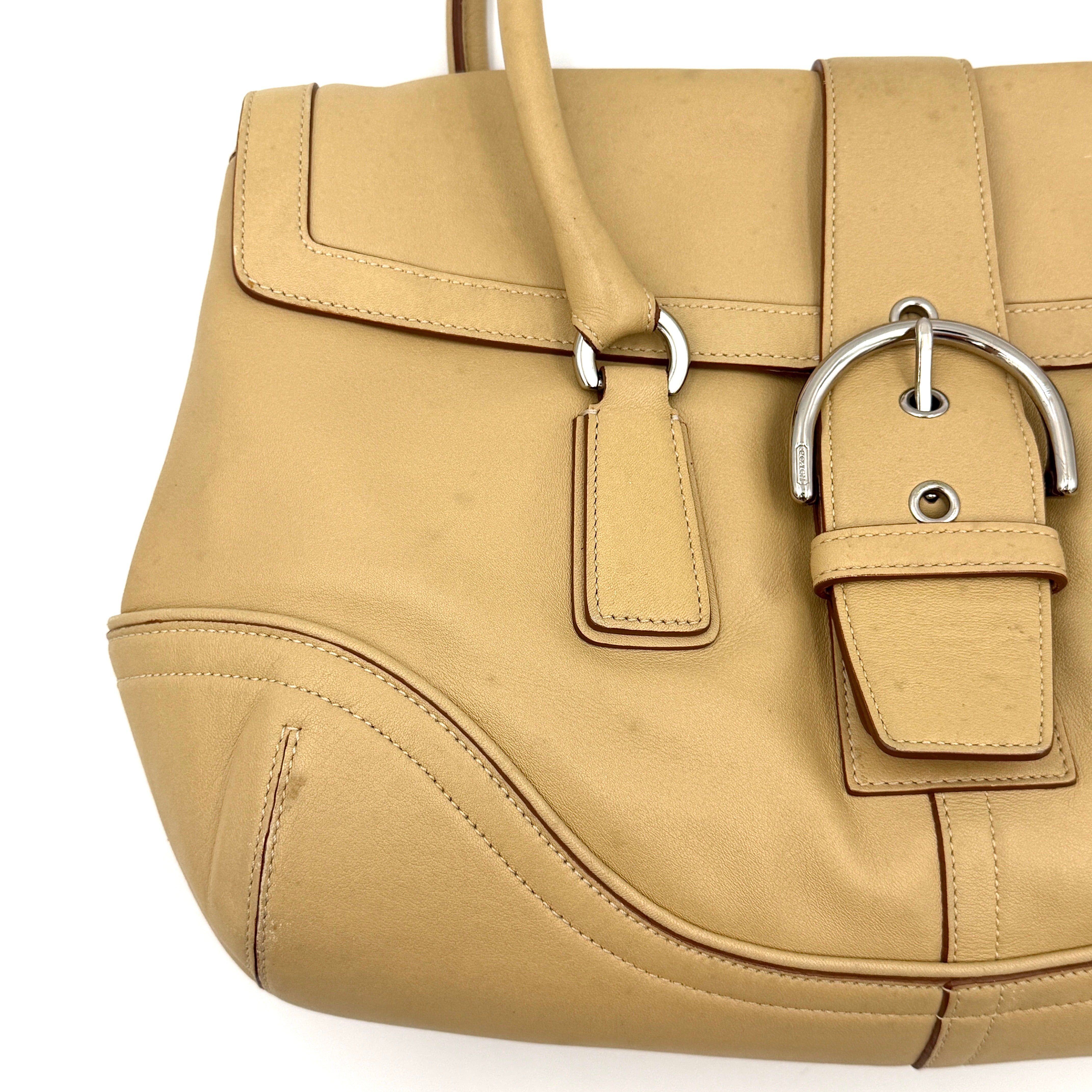Coach Y2K Signature Soho Shoulder Bag Light Tan