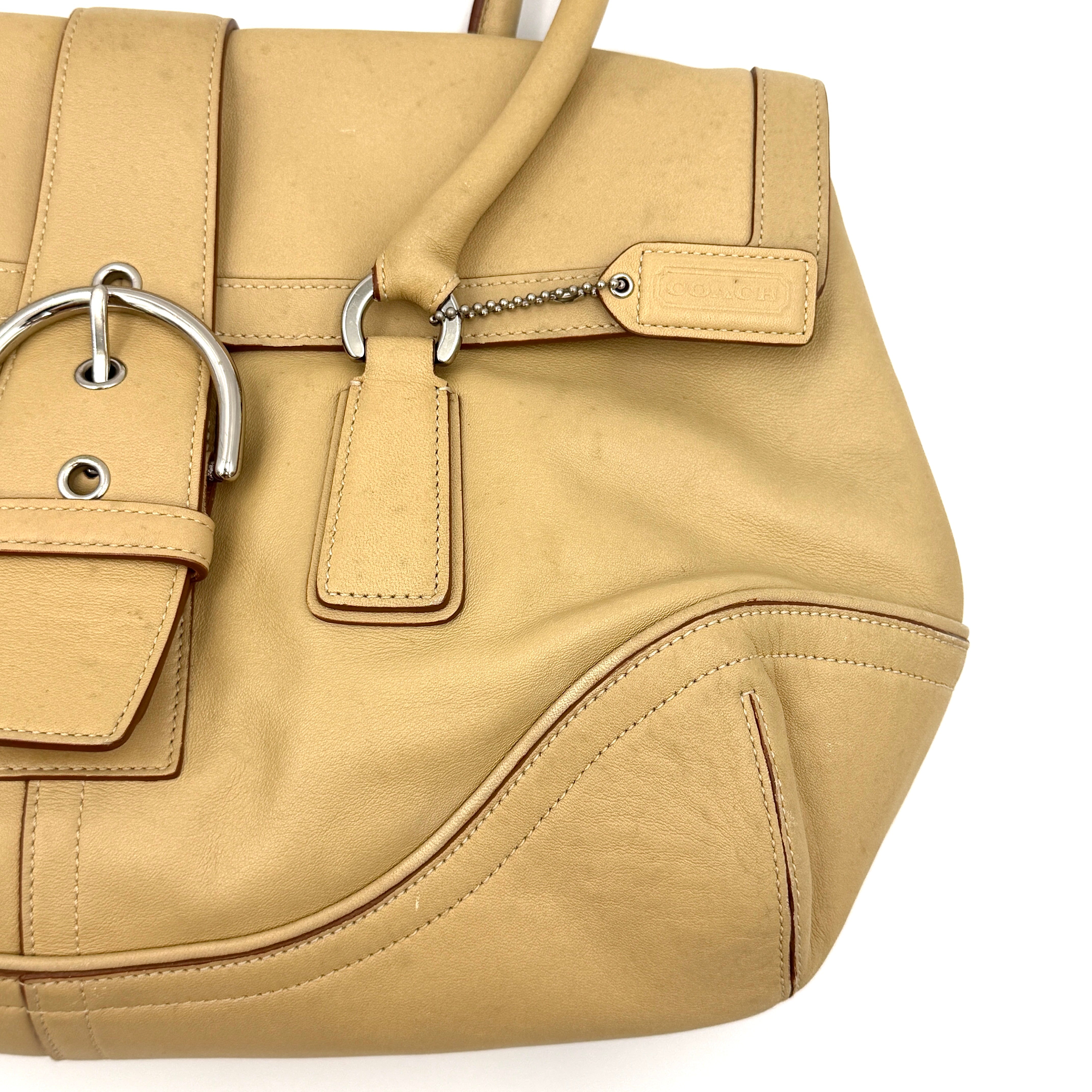 Coach Y2K Signature Soho Shoulder Bag Light Tan