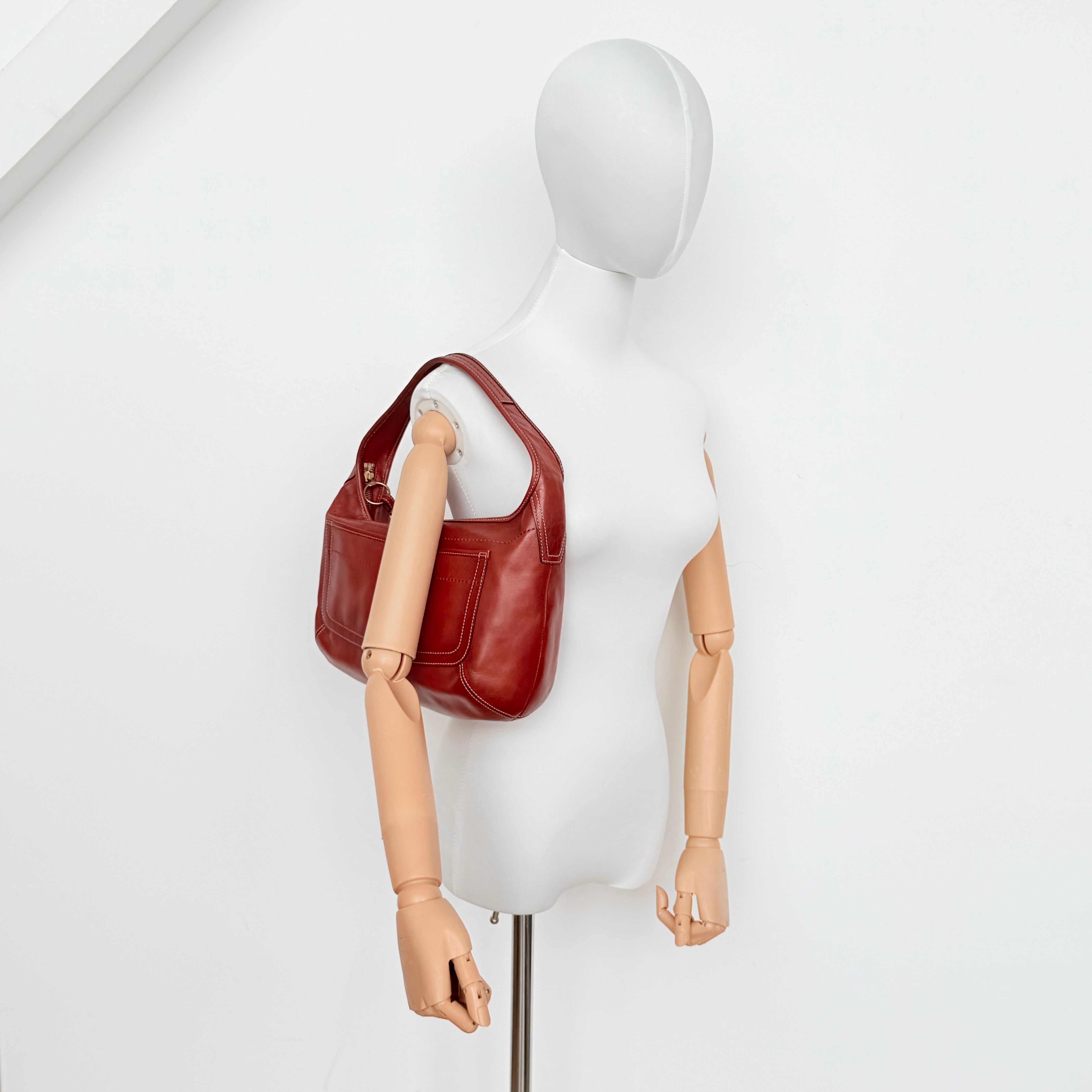 Coach Signature Ergo Hobo Shoulder Bag Brown