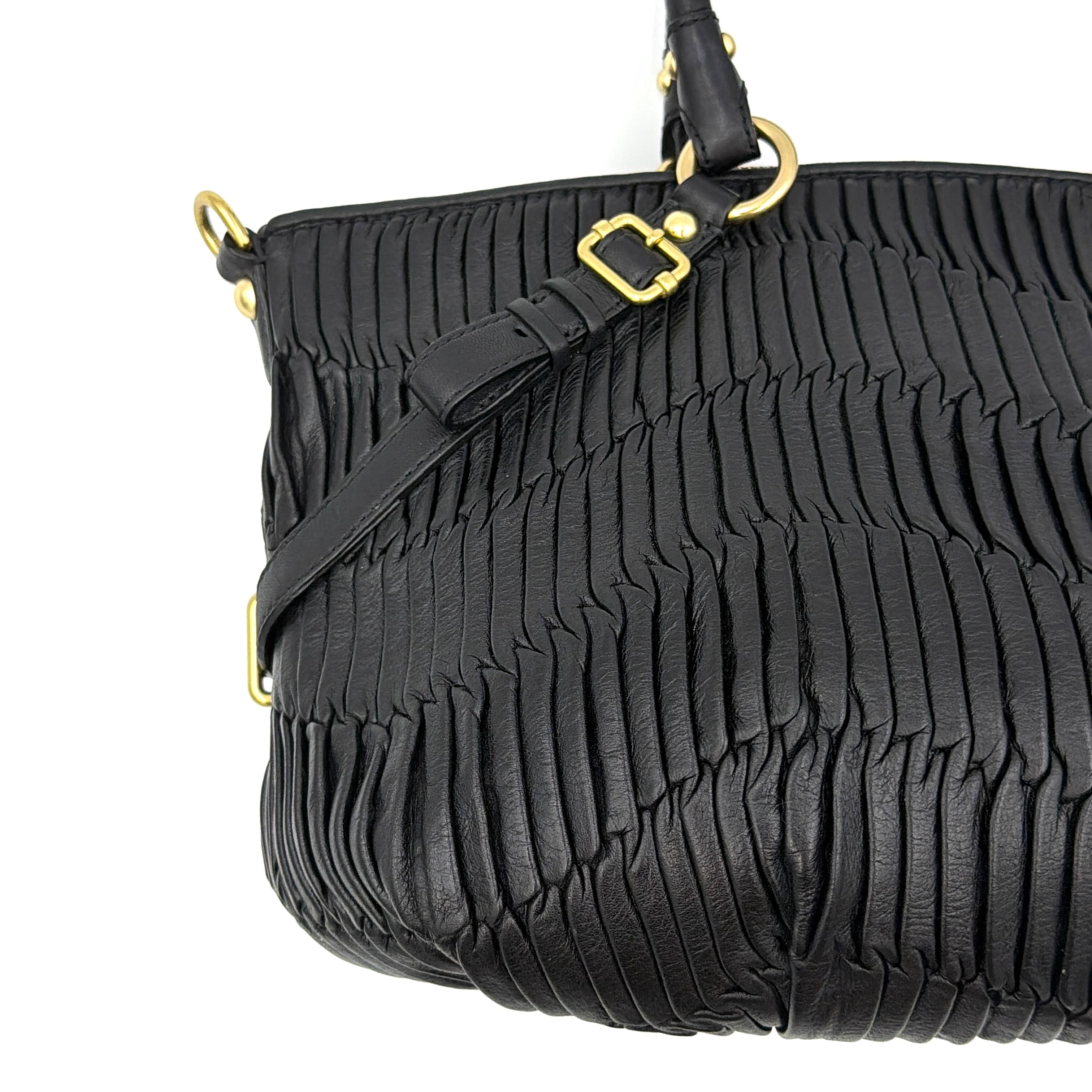 Coach 2Way Signature Madison Shoulder Bag Black