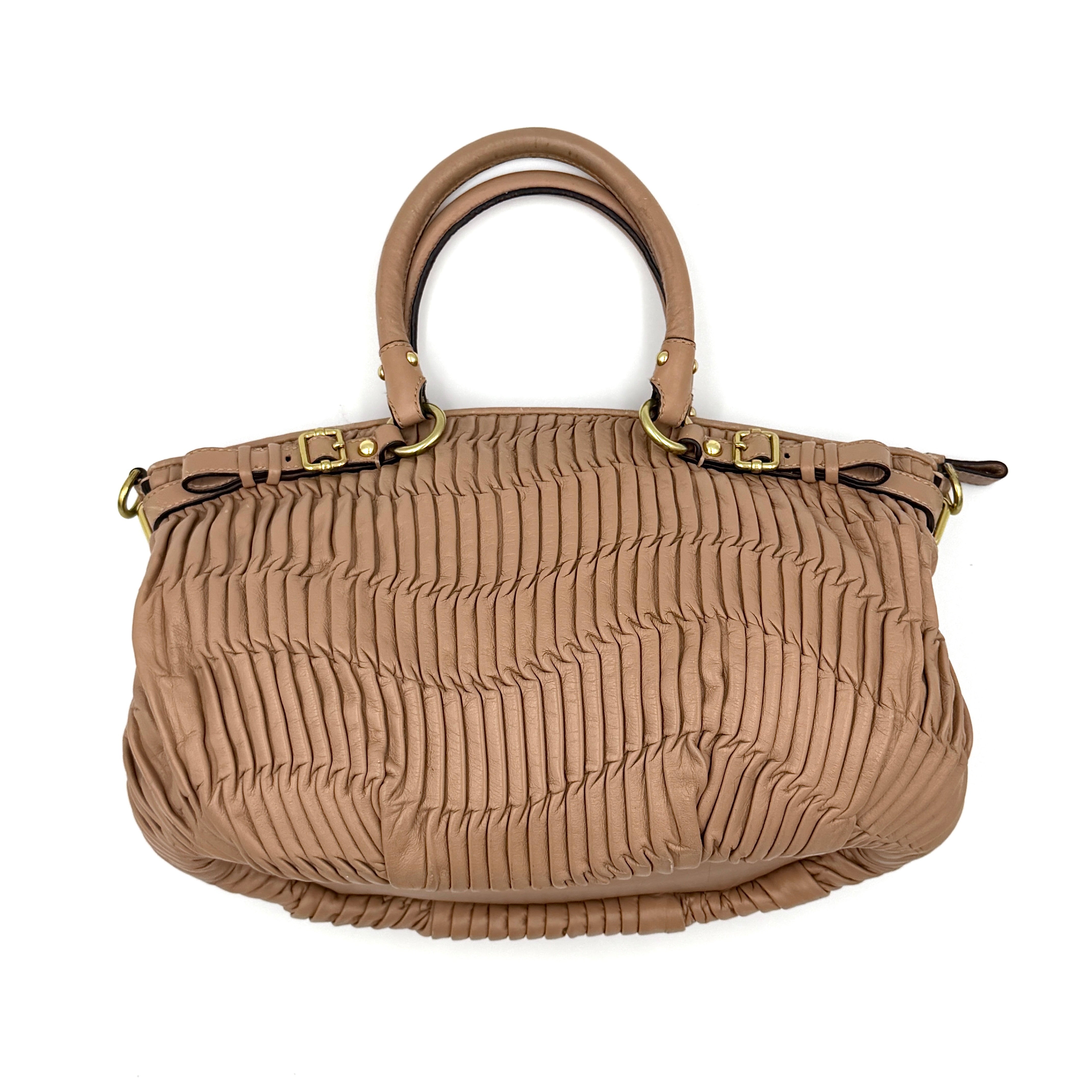 Coach 2Way Signature Madison Shoulder Bag Light Brown