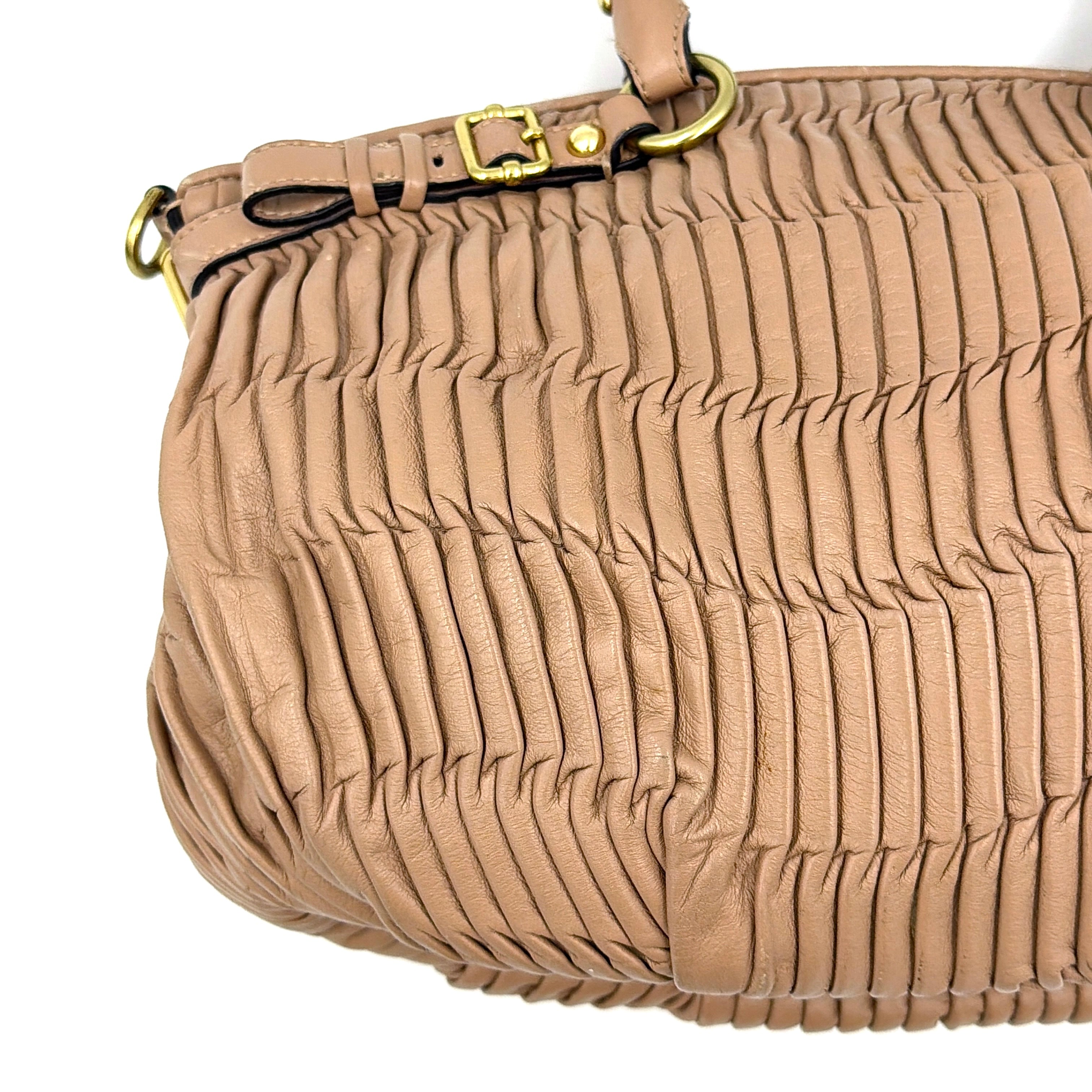 Coach 2Way Signature Madison Shoulder Bag Light Brown