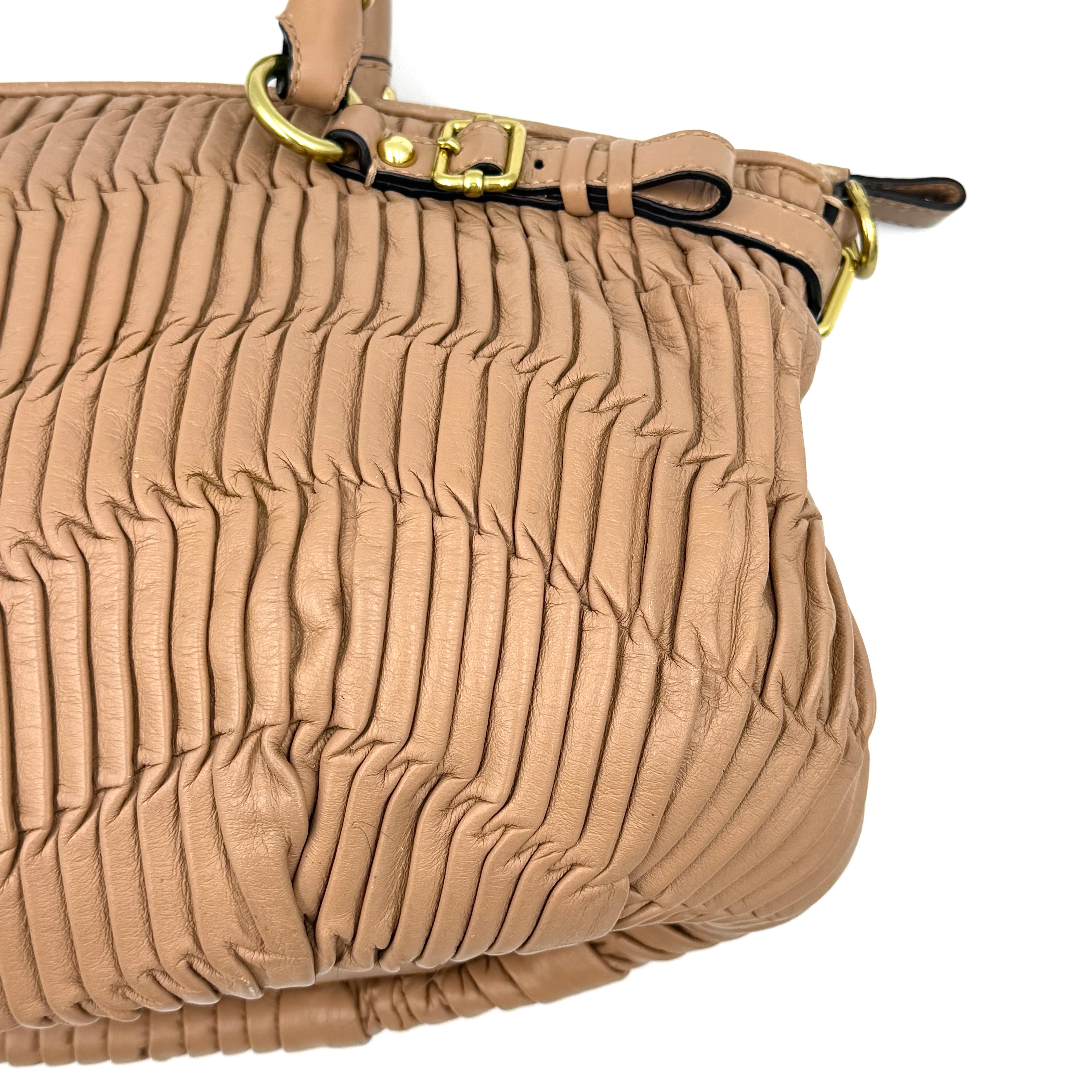 Coach 2Way Signature Madison Shoulder Bag Light Brown