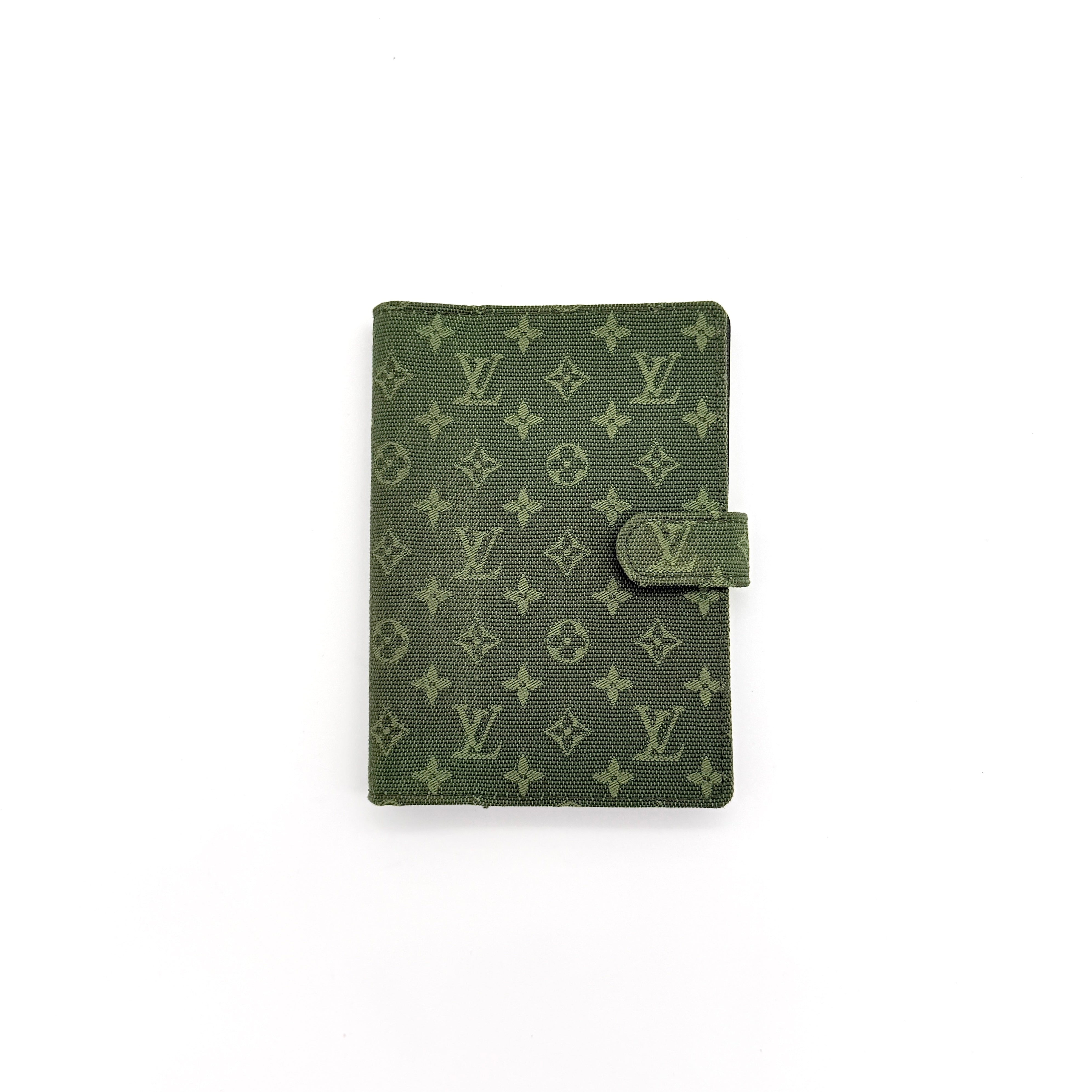 Louis Vuitton Monogram Mini Lin Agenda Planner Green