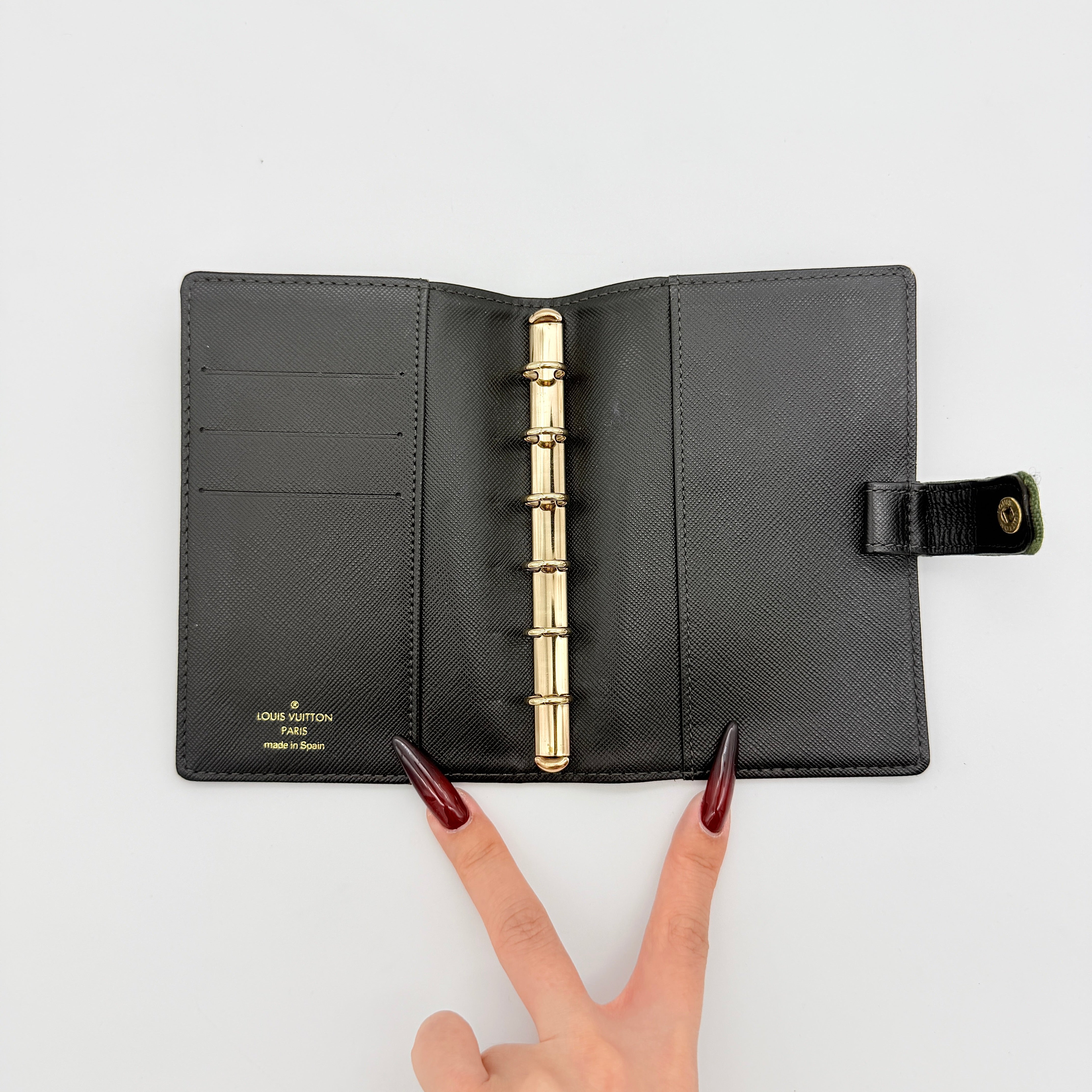 Louis Vuitton Monogram Mini Lin Agenda Planner Green