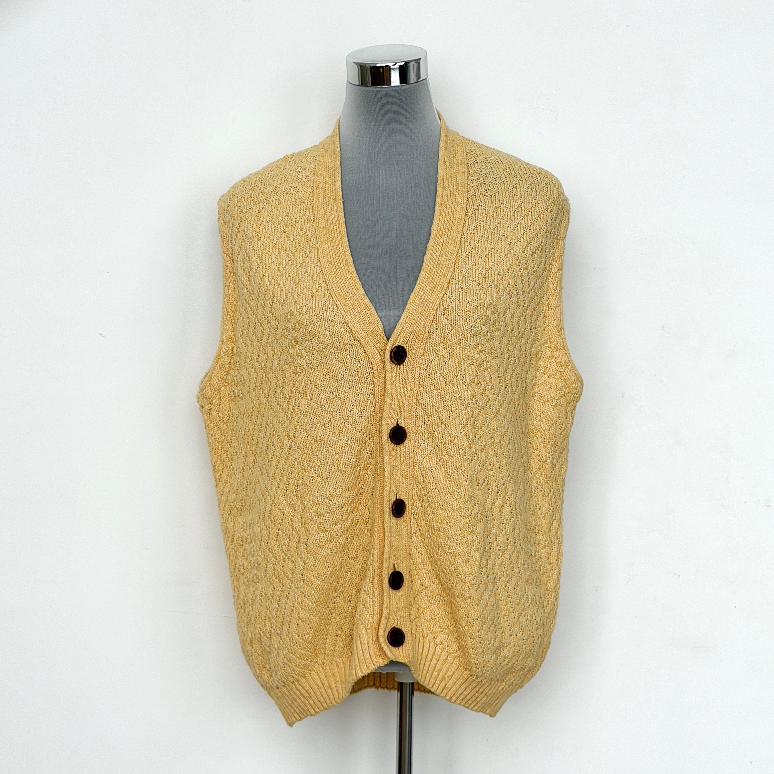 (M) Givenchy Knit Sweater Vest Yellow