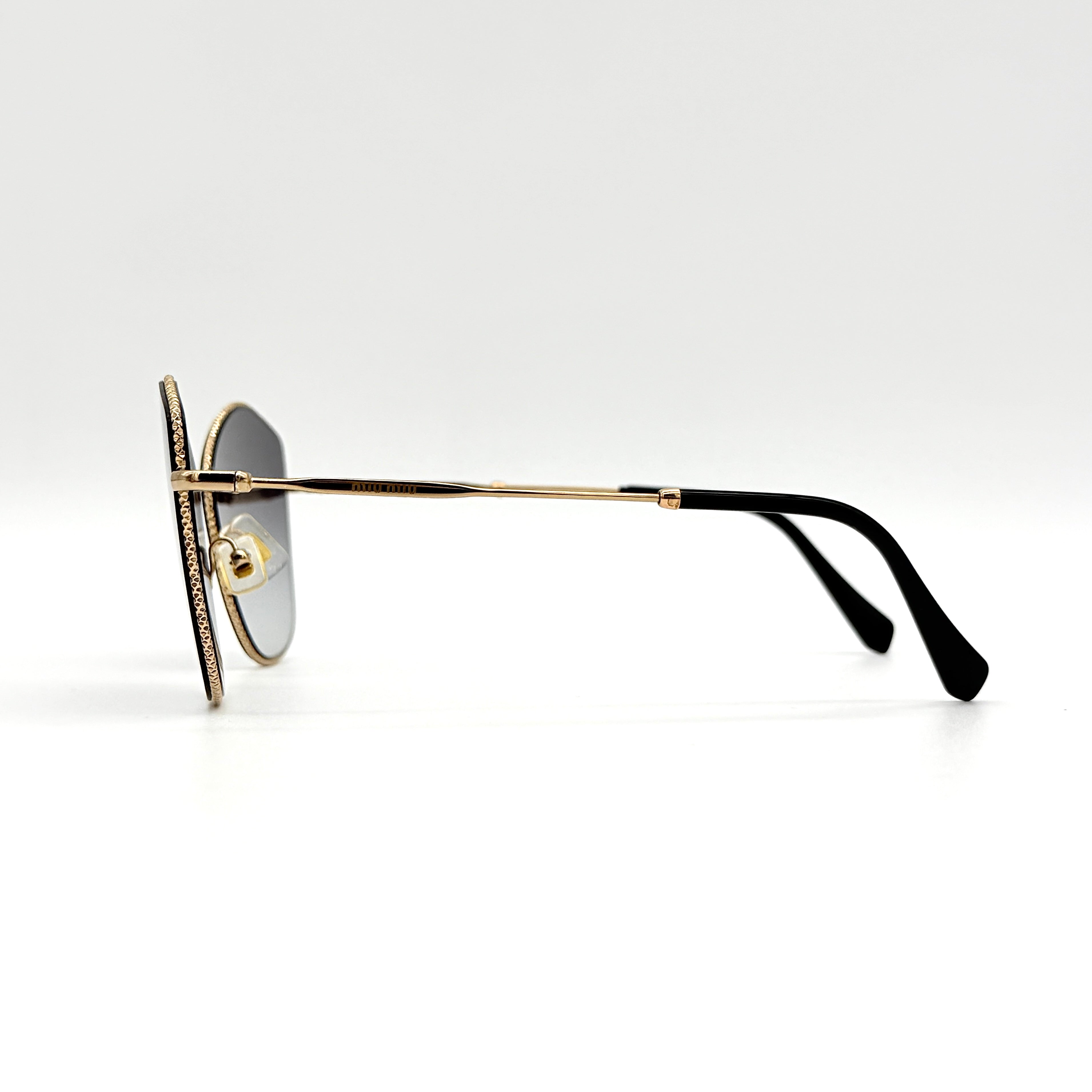 Miu Miu SMU 60V Cat Eye Sunglasses Gold