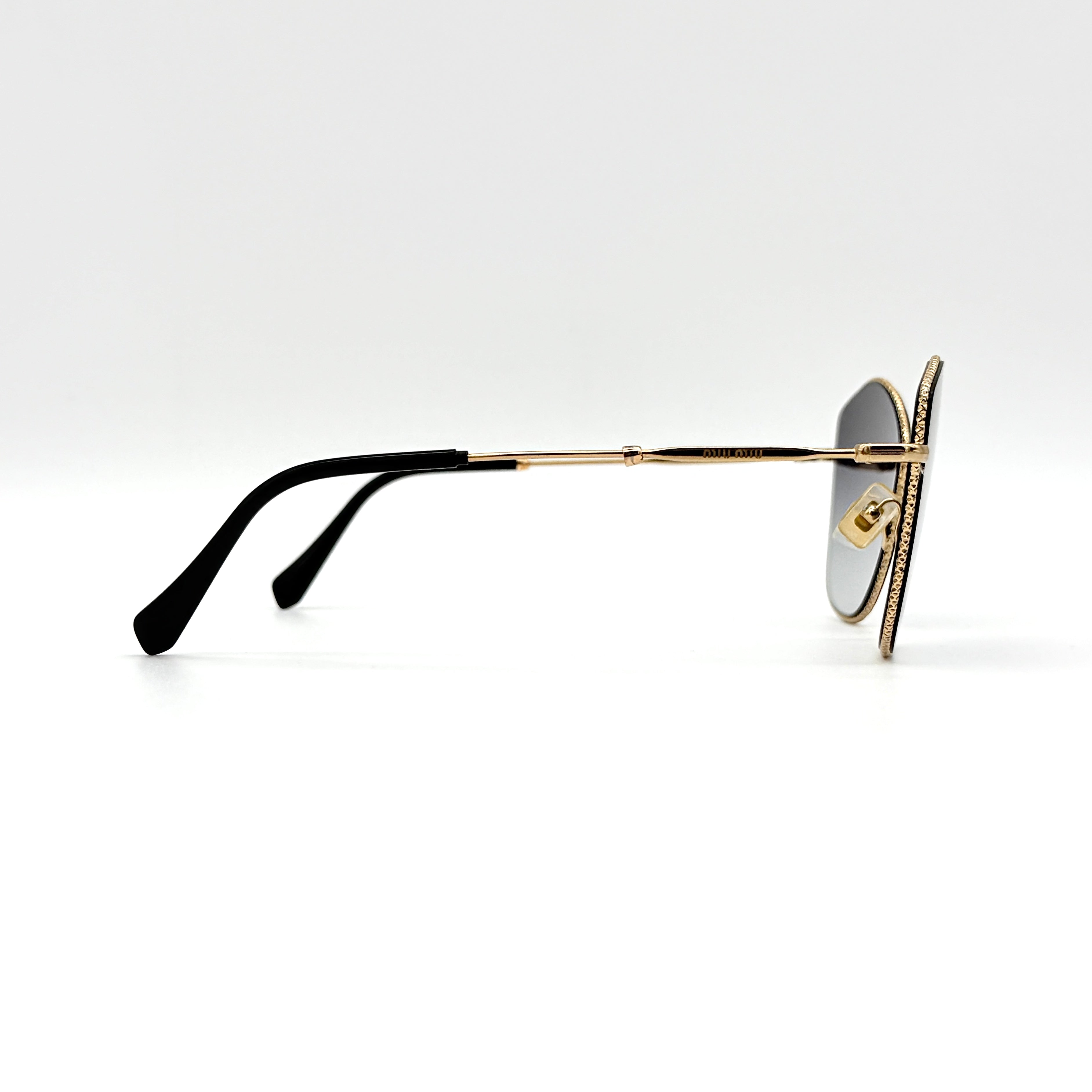 Miu Miu SMU 60V Cat Eye Sunglasses Gold