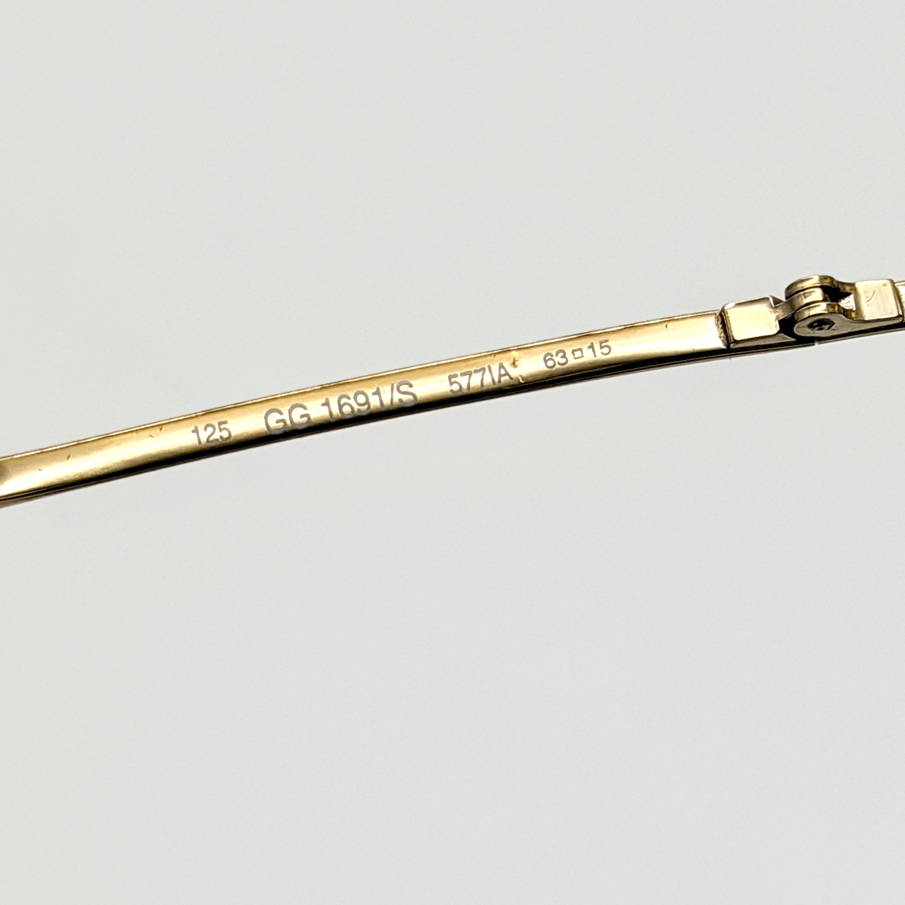 Gucci GG1691/S Sunglasses Gold