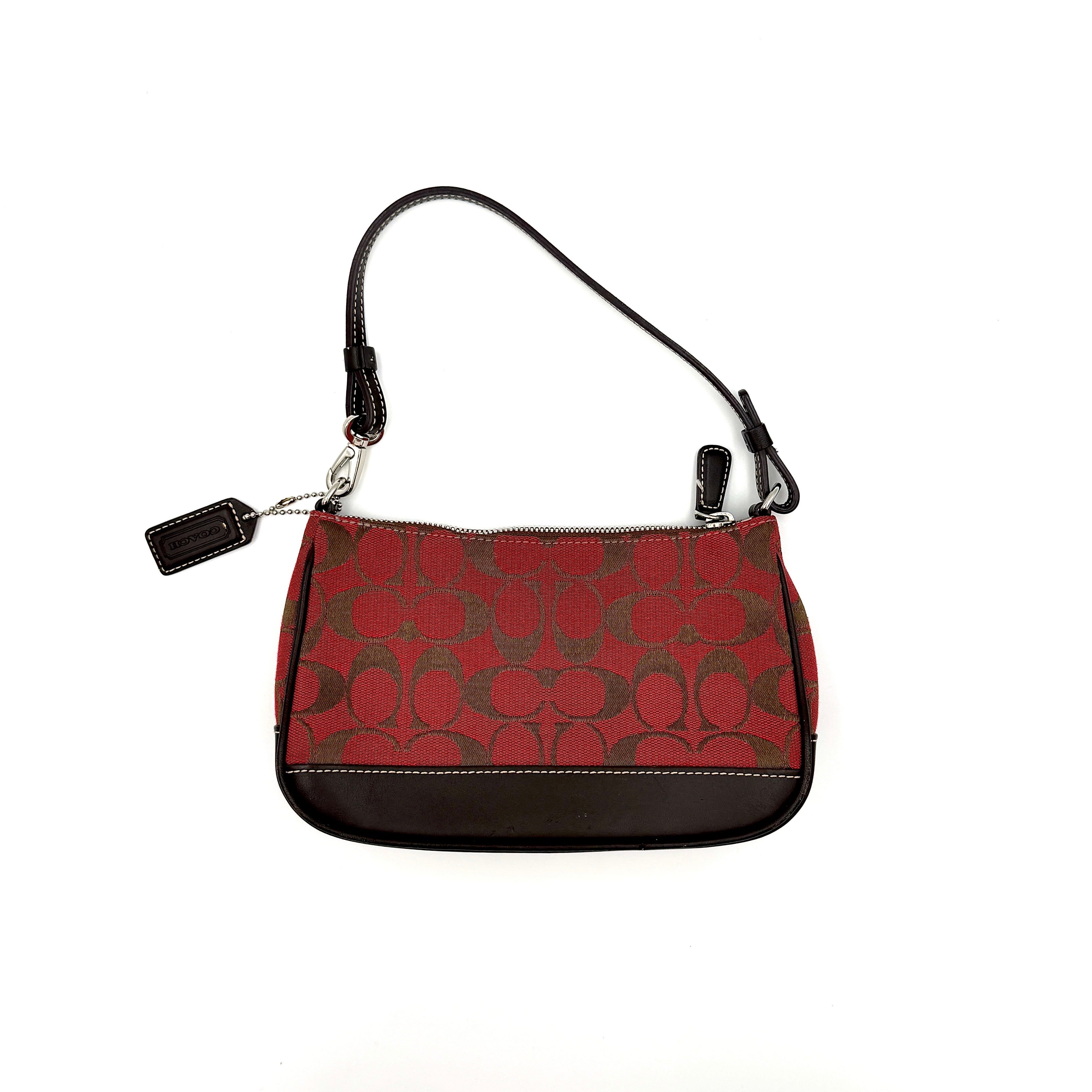 Coach Y2K Demi Shoulder Bag Red/Brown