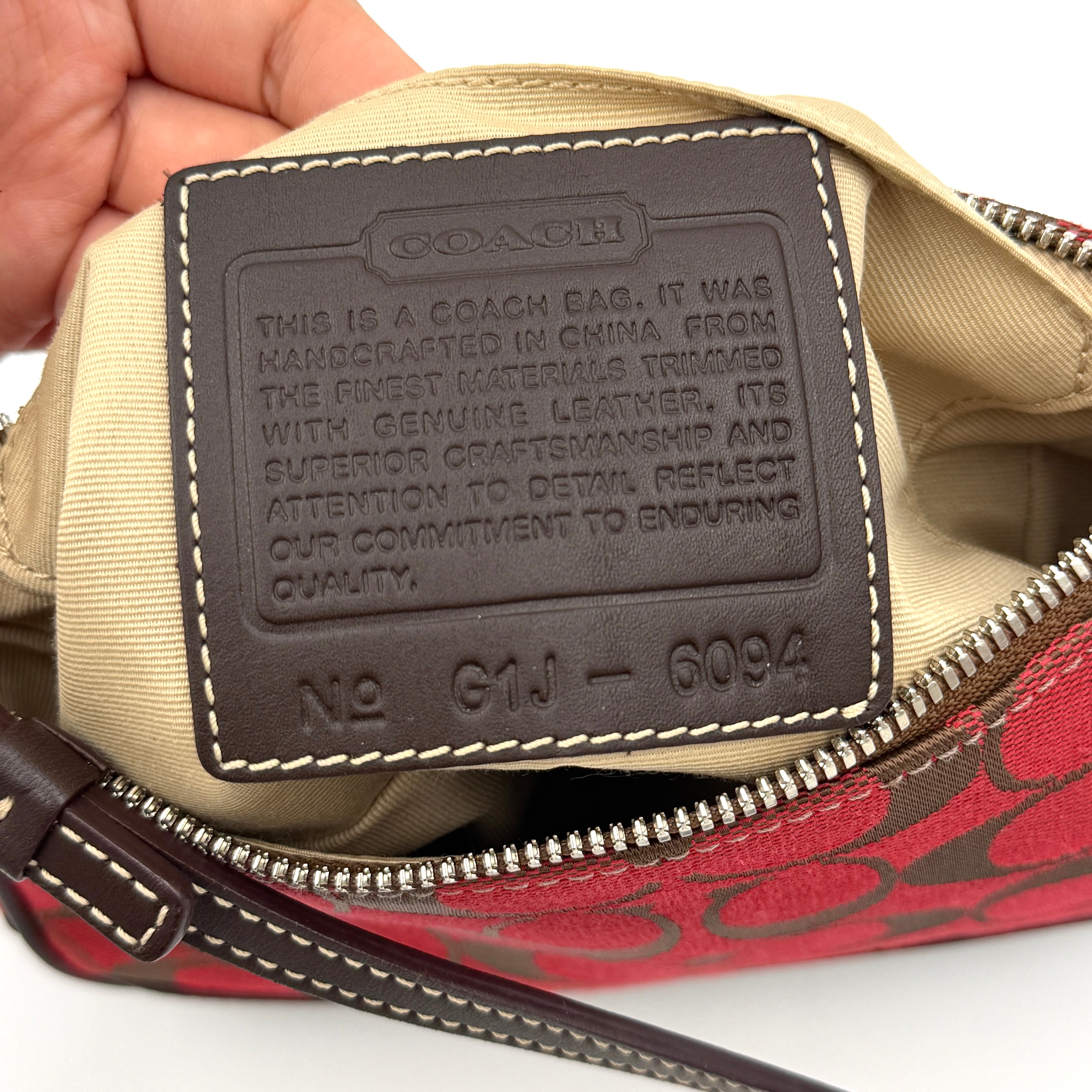 Coach Y2K Demi Shoulder Bag Red/Brown