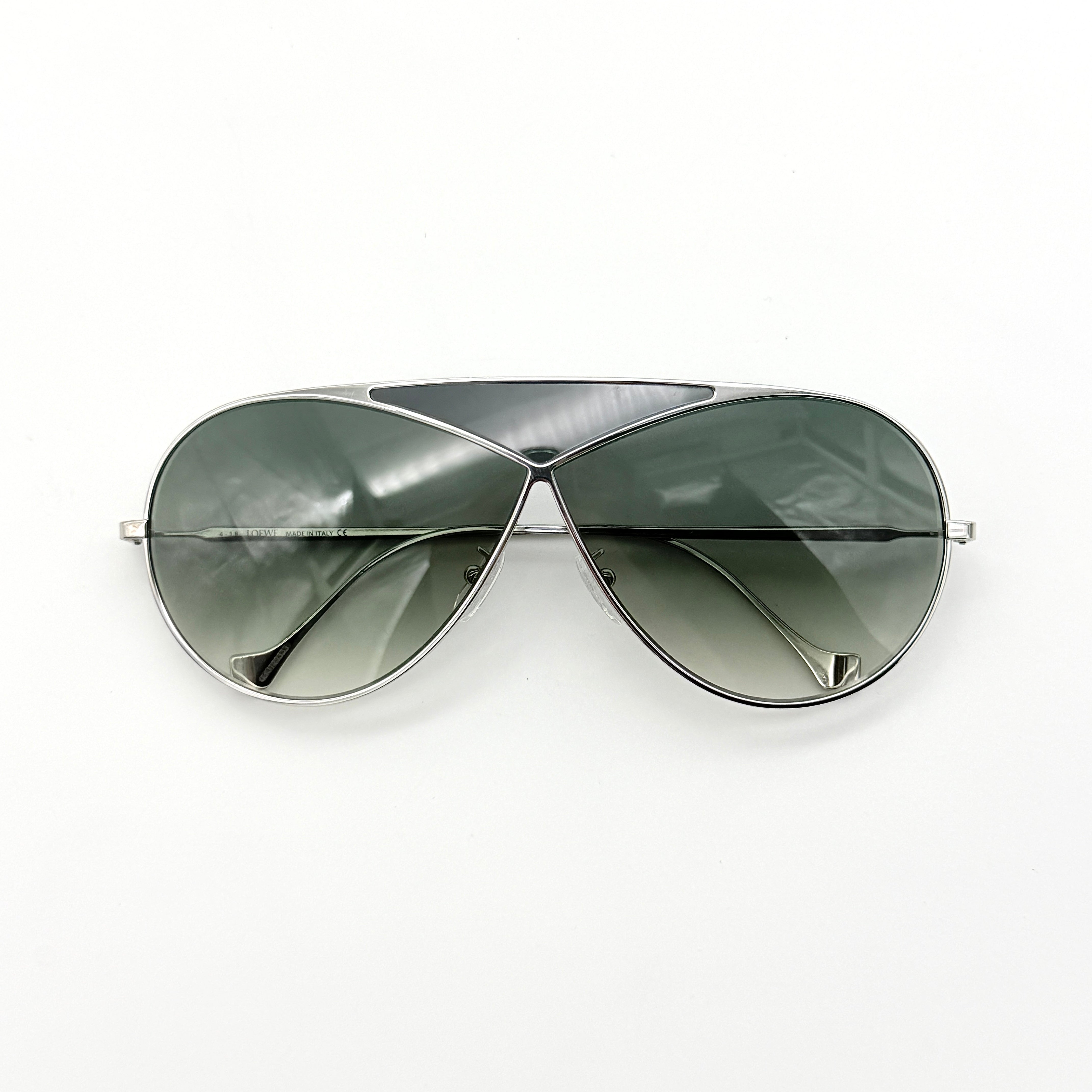 Loewe LW40010U Pilot Puzzle Sunglasses Silver