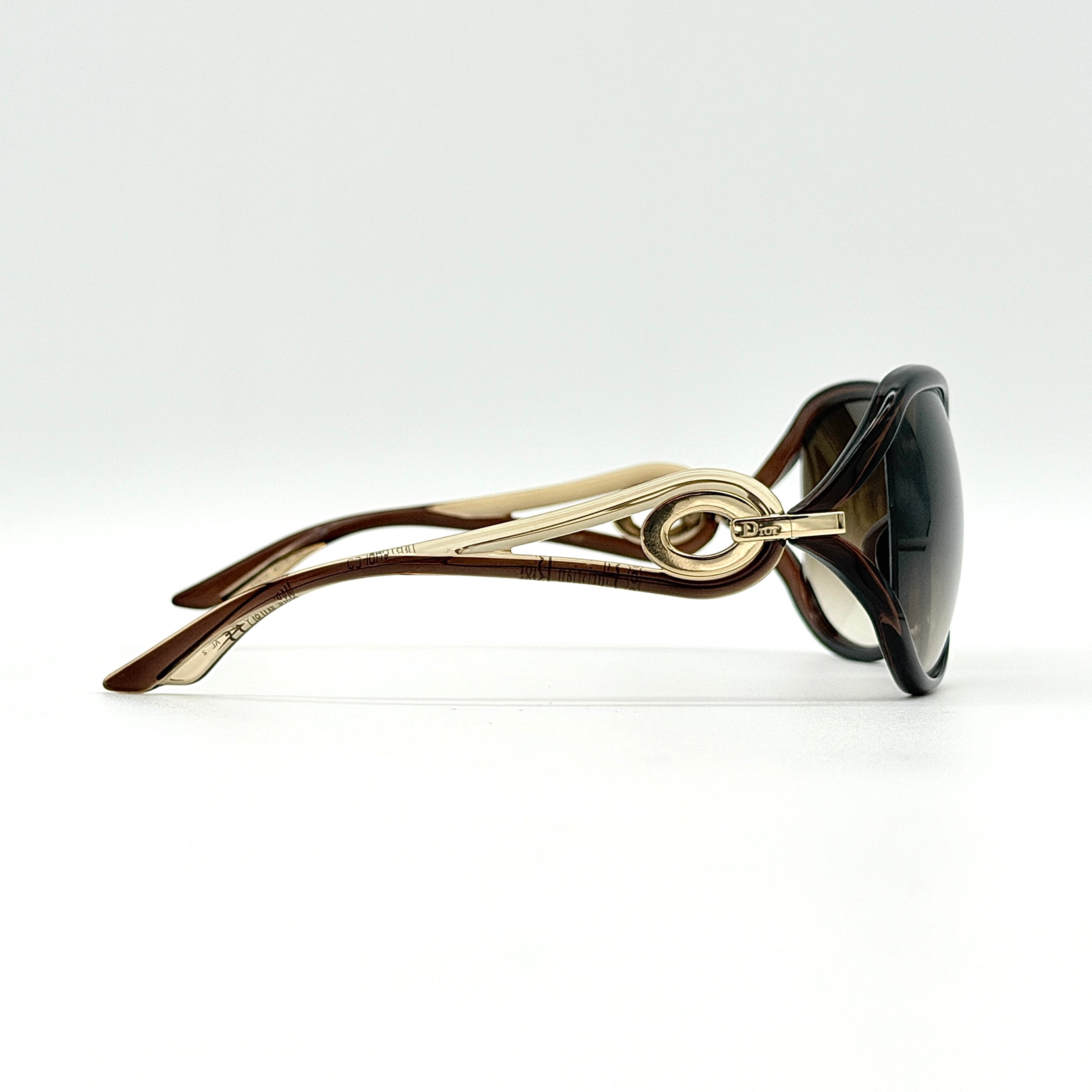 Christian Dior Volute 2F Sunglasses Brown/Gold
