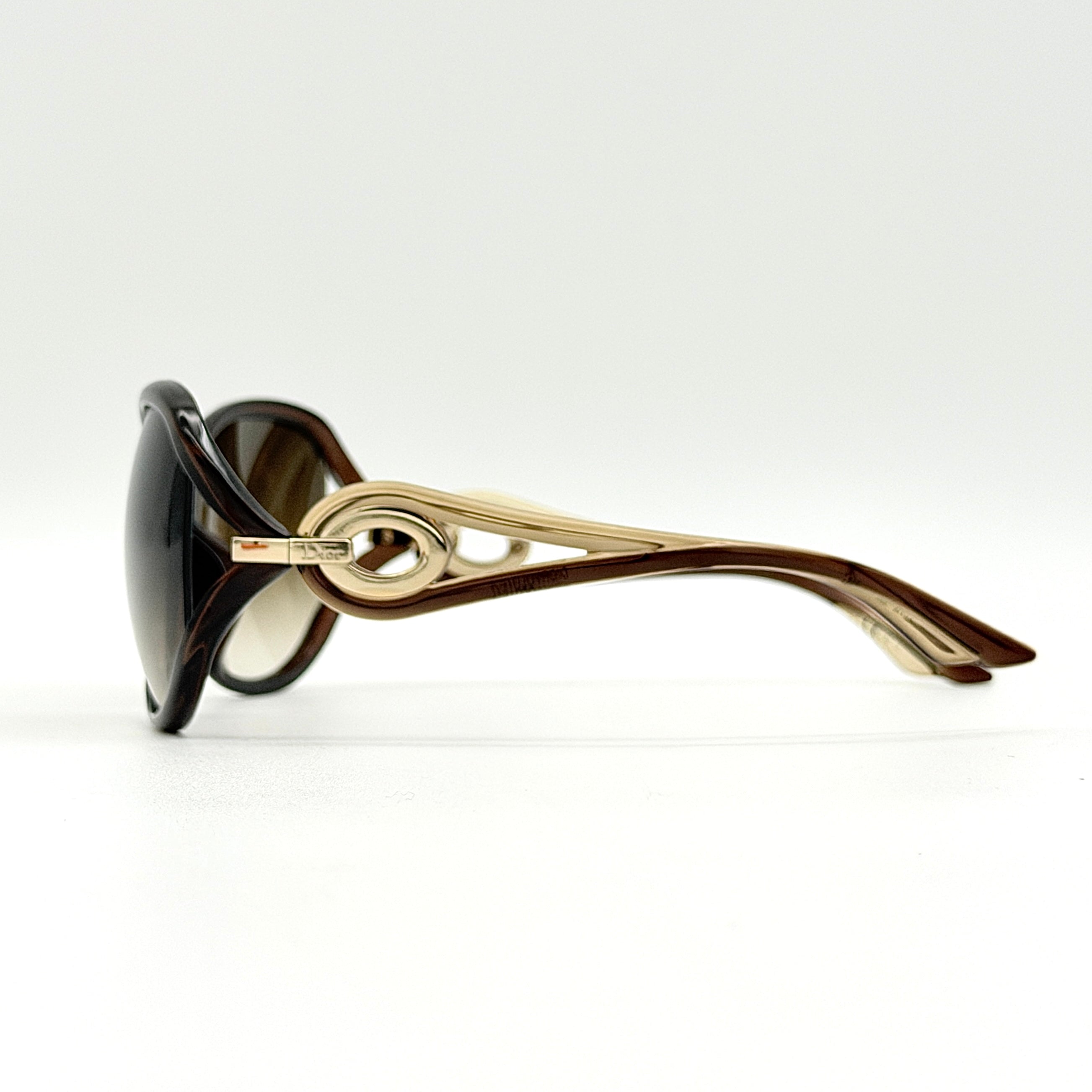 Christian Dior Volute 2F Sunglasses Brown/Gold