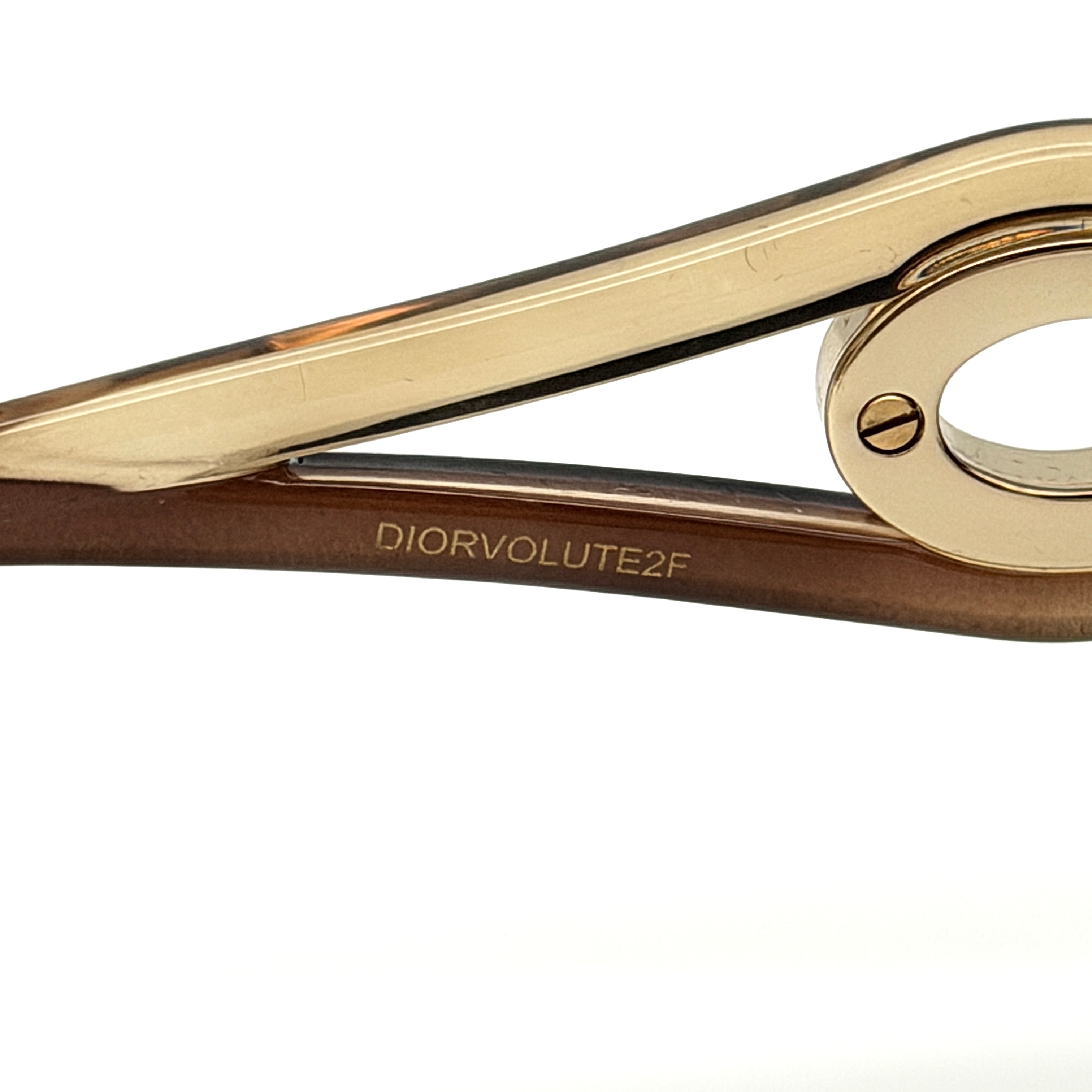 Christian Dior Volute 2F Sunglasses Brown/Gold