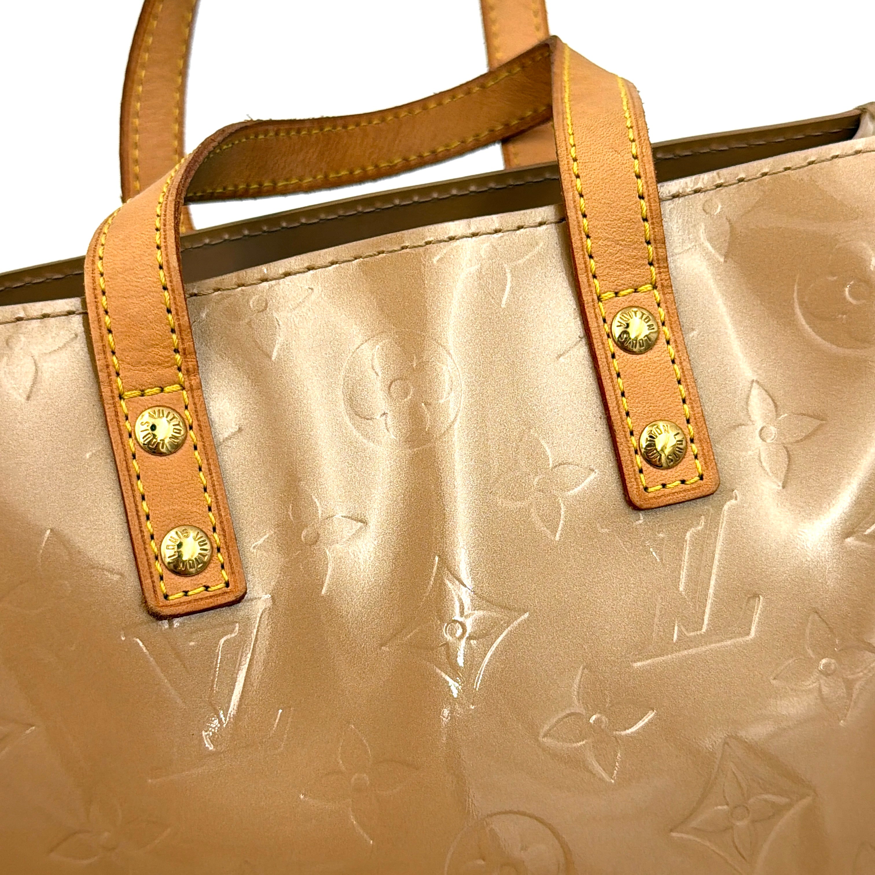 Louis Vuitton PM Vernis Read Shoulder Bag Brown