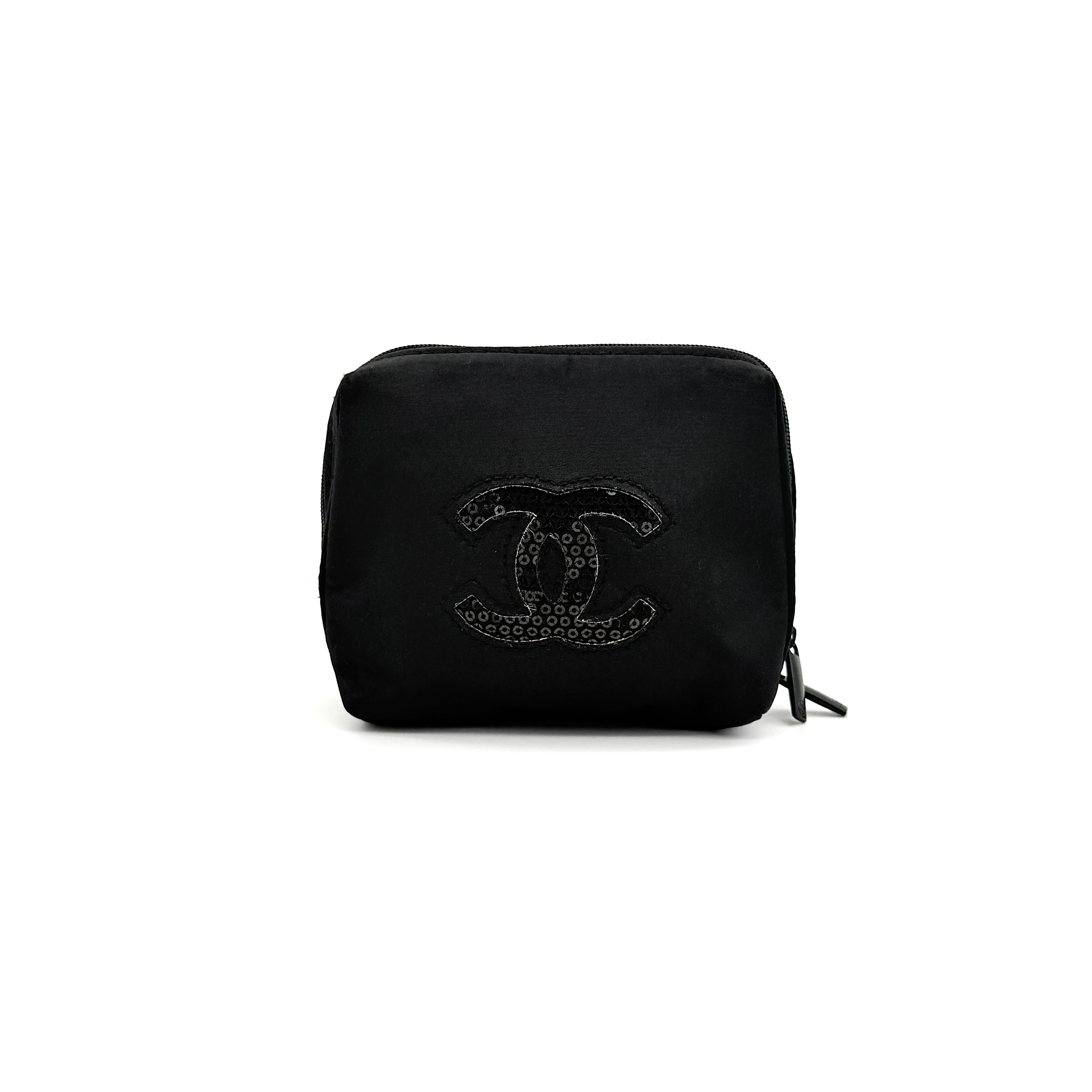 Chanel CC Cosmetic Pouch Black