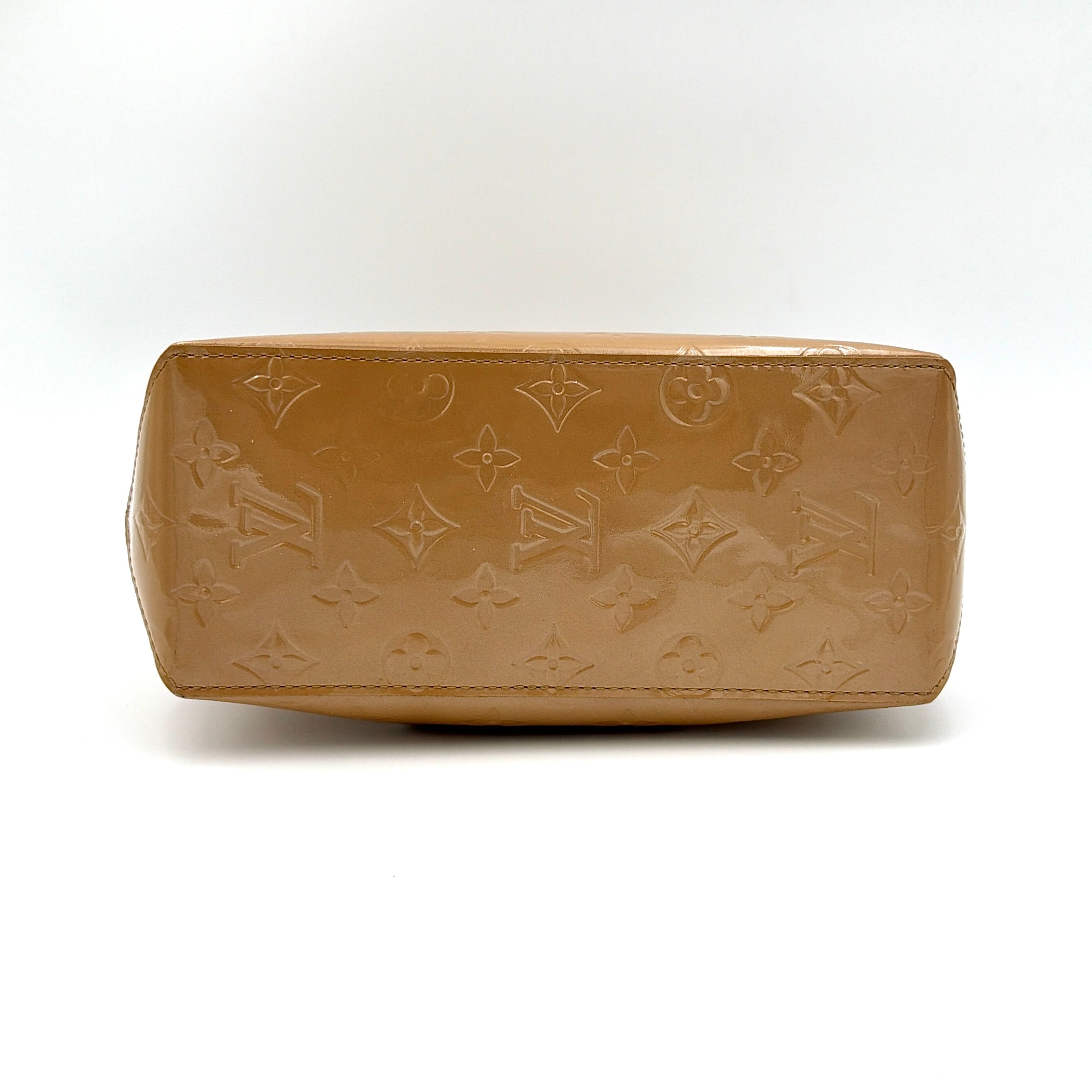 Louis Vuitton PM Vernis Read Shoulder Bag Brown