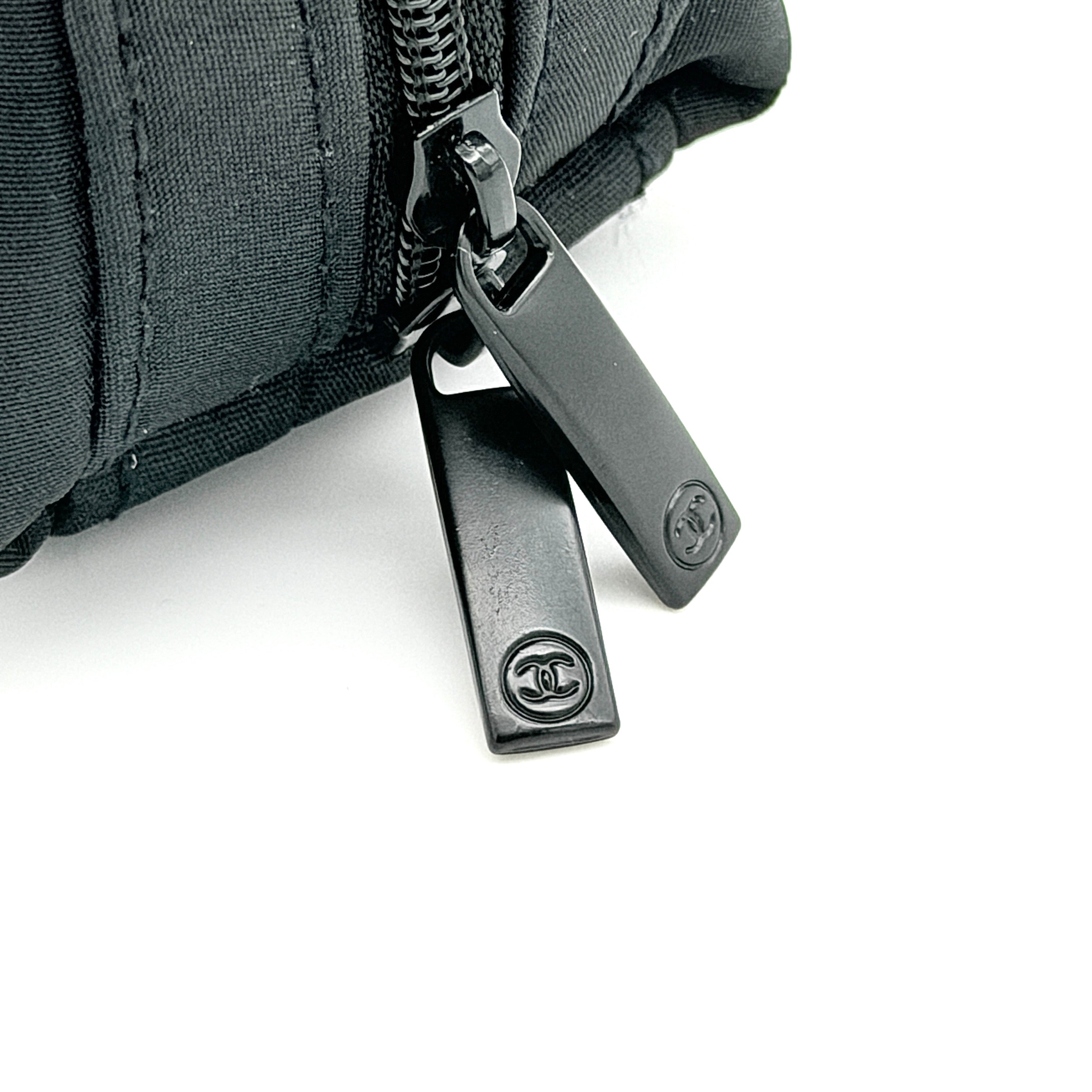Chanel CC Cosmetic Pouch Black