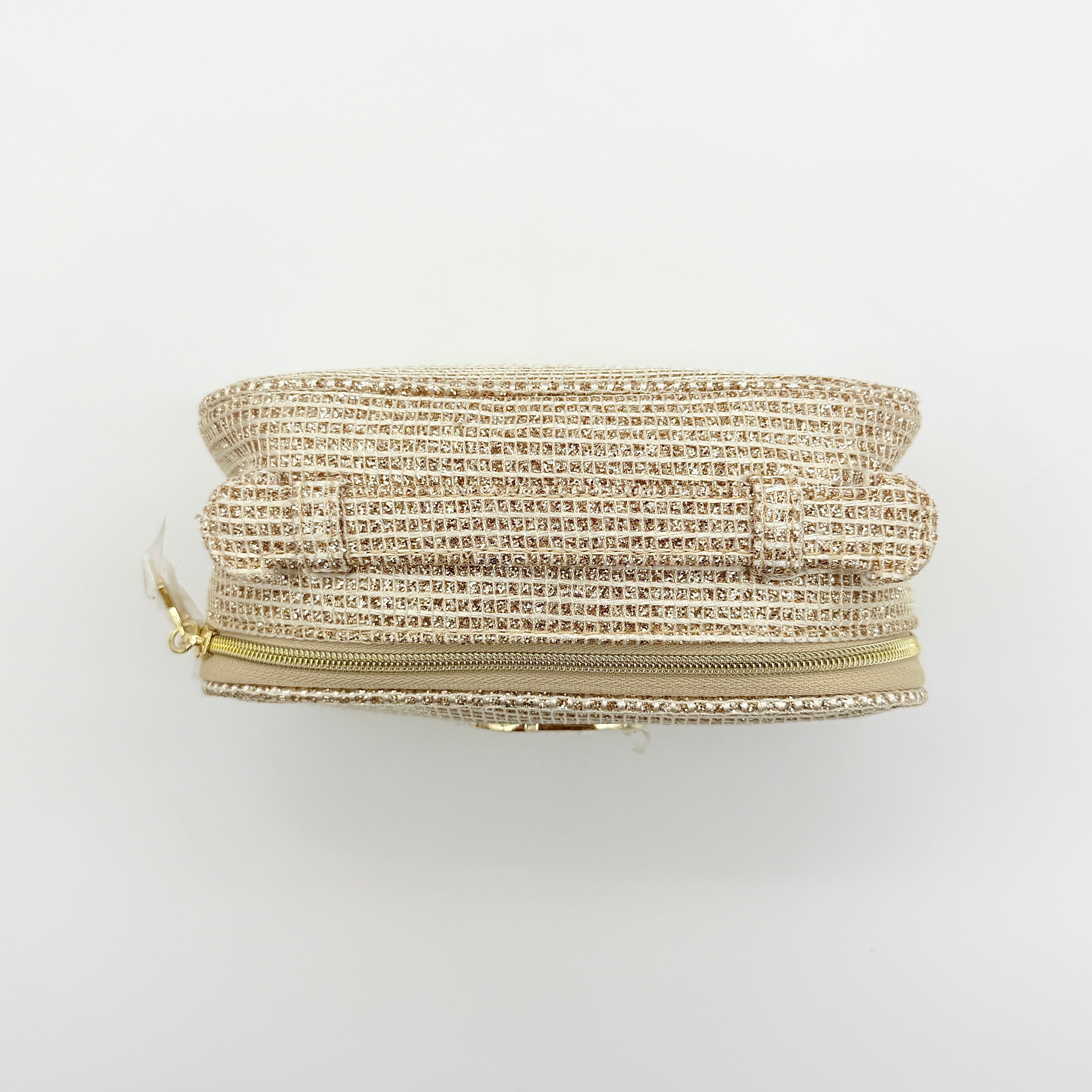 Dior CD Holiday Cosmetic Pouch Gold