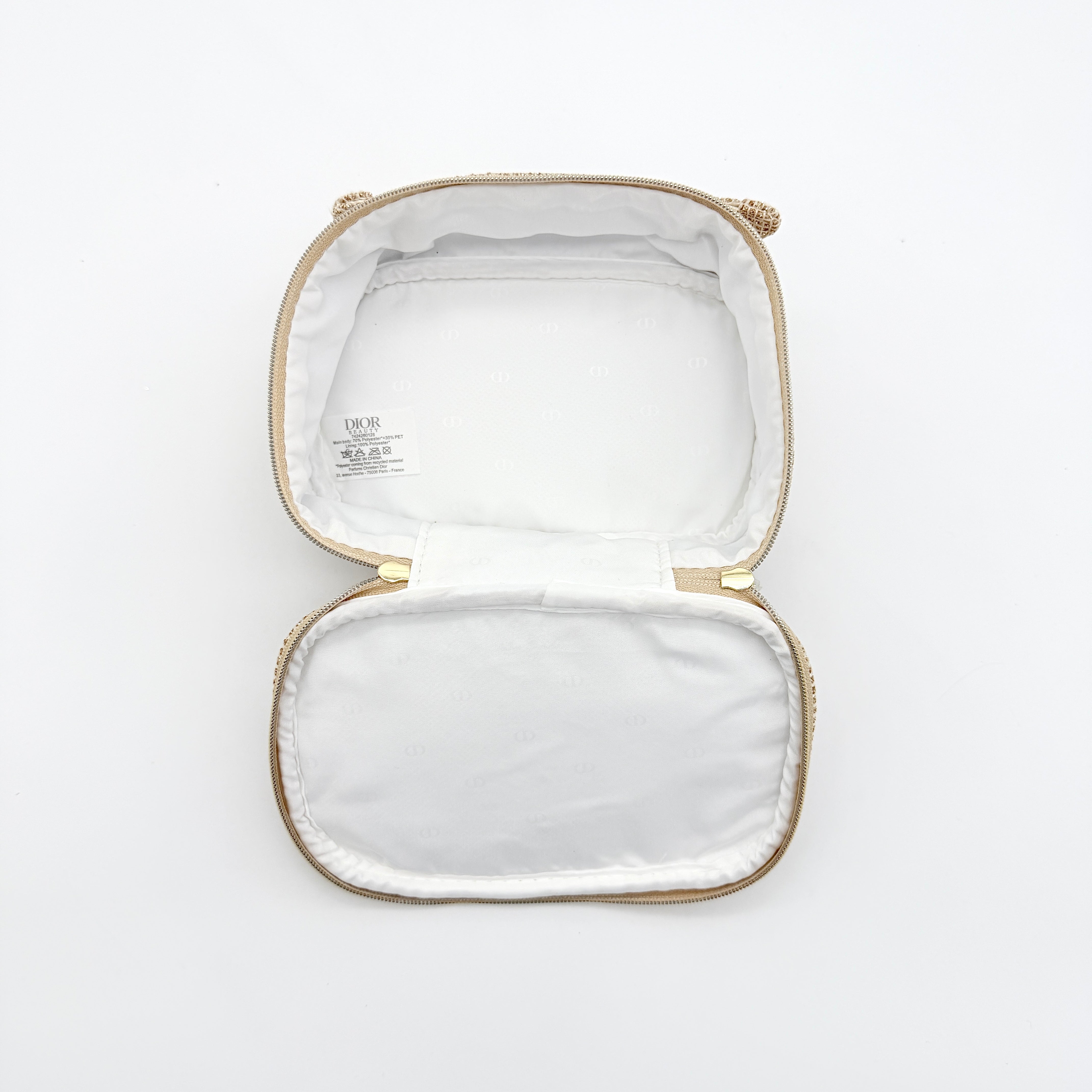 Dior CD Holiday Cosmetic Pouch Gold