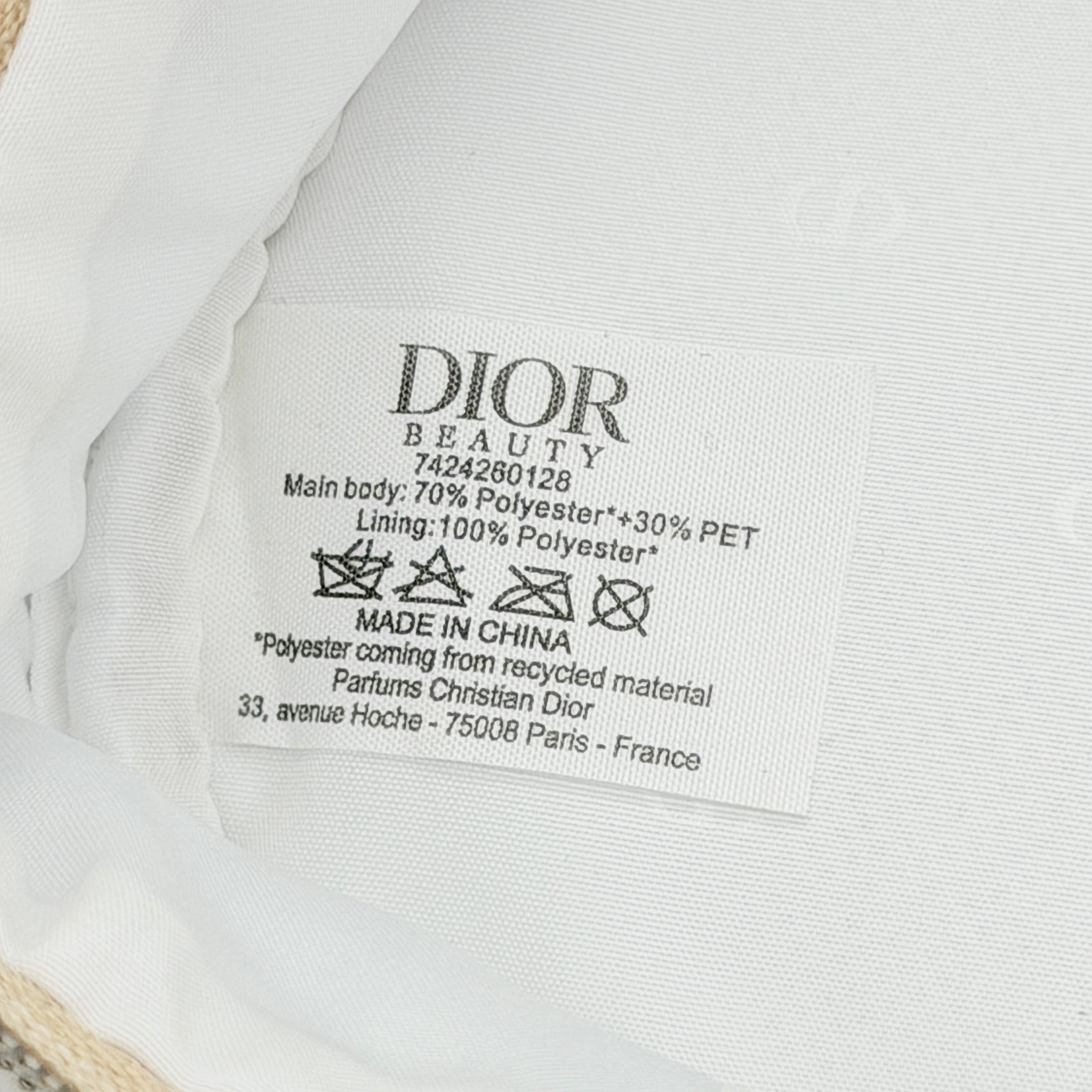 Dior CD Holiday Cosmetic Pouch Gold
