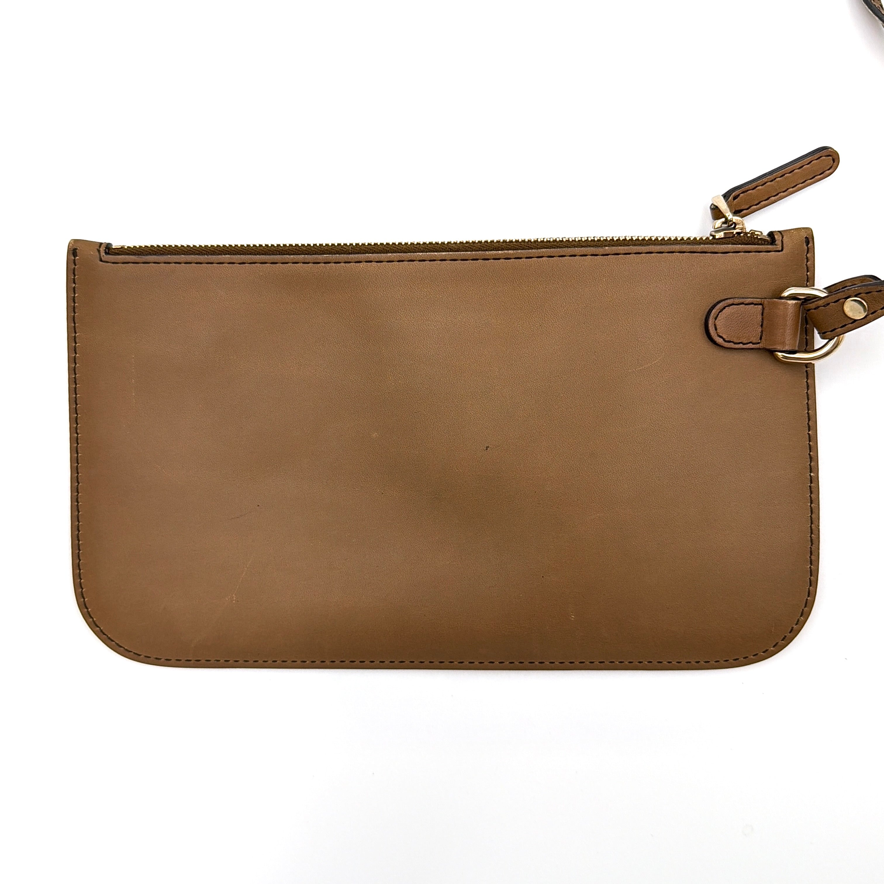 Gucci GG Monogram Craft Shoulder Bag Beige/Brown