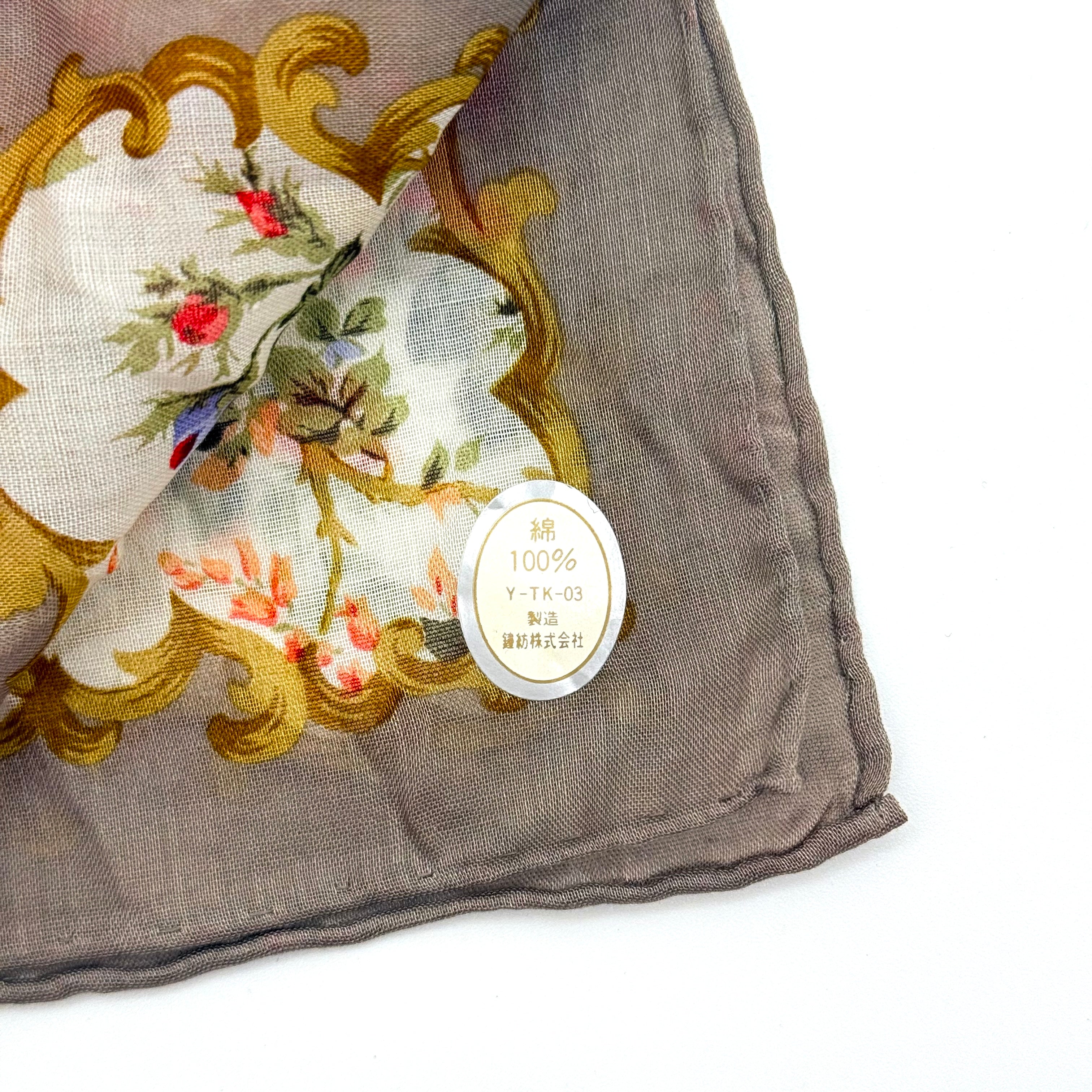 Christian Dior Floral Print Cotton Scarf Multi