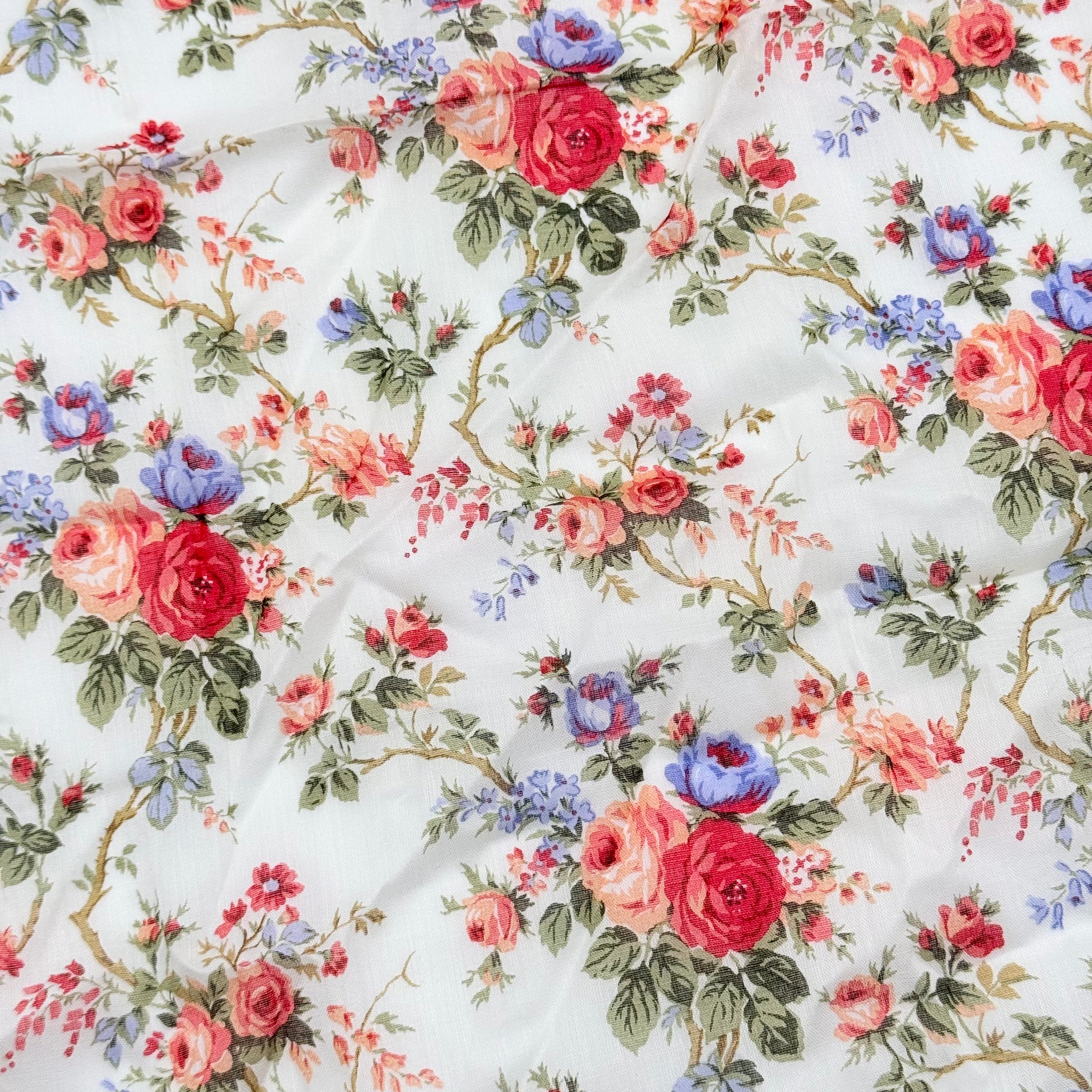Christian Dior Floral Print Cotton Scarf Multi