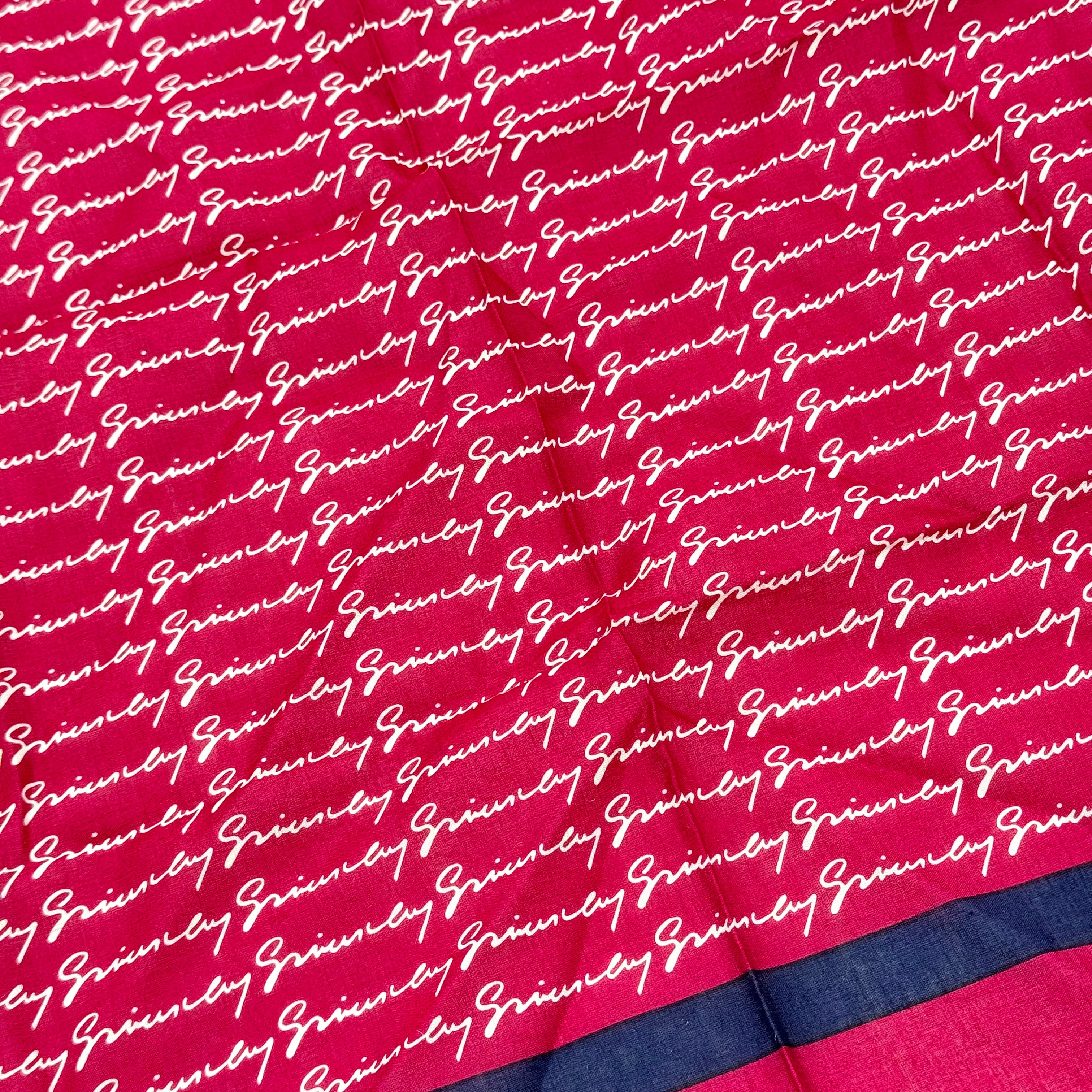 Givenchy Monogram Cotton Linen Scarf Red/Navy