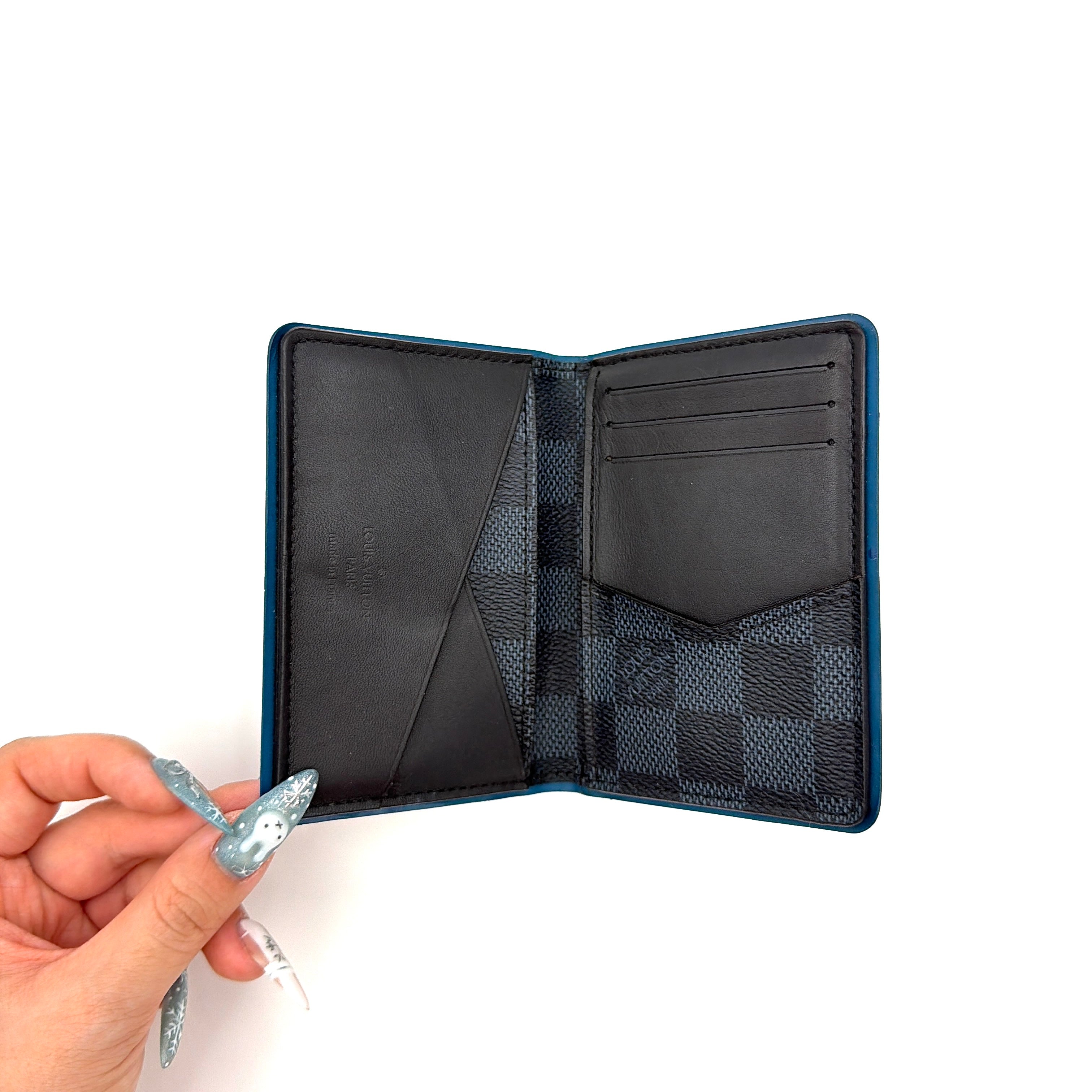 Louis Vuitton Damier Graphite Canvas Pocket Organiser Black/Blue