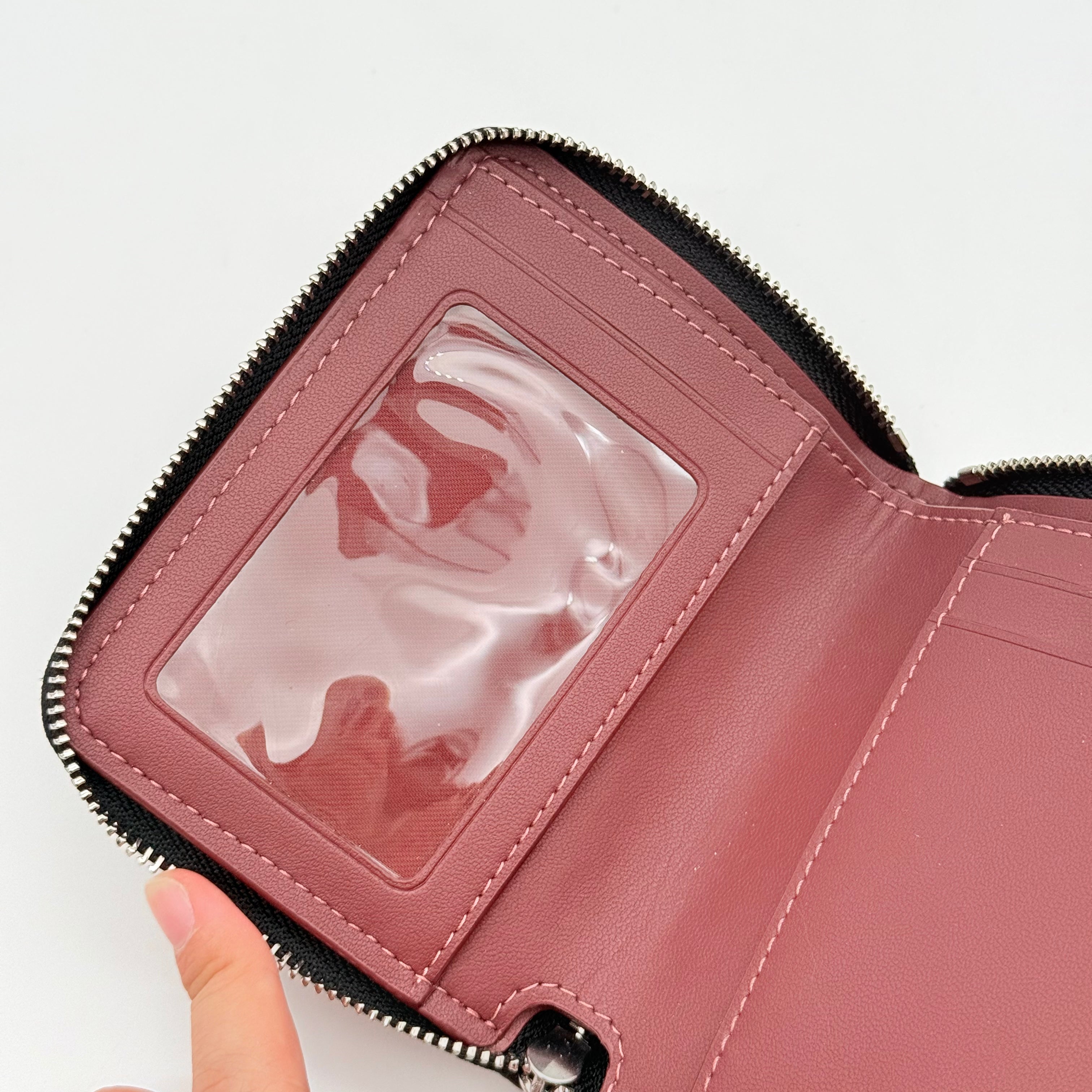 Coach Signature Small Zip Around Wallet Black