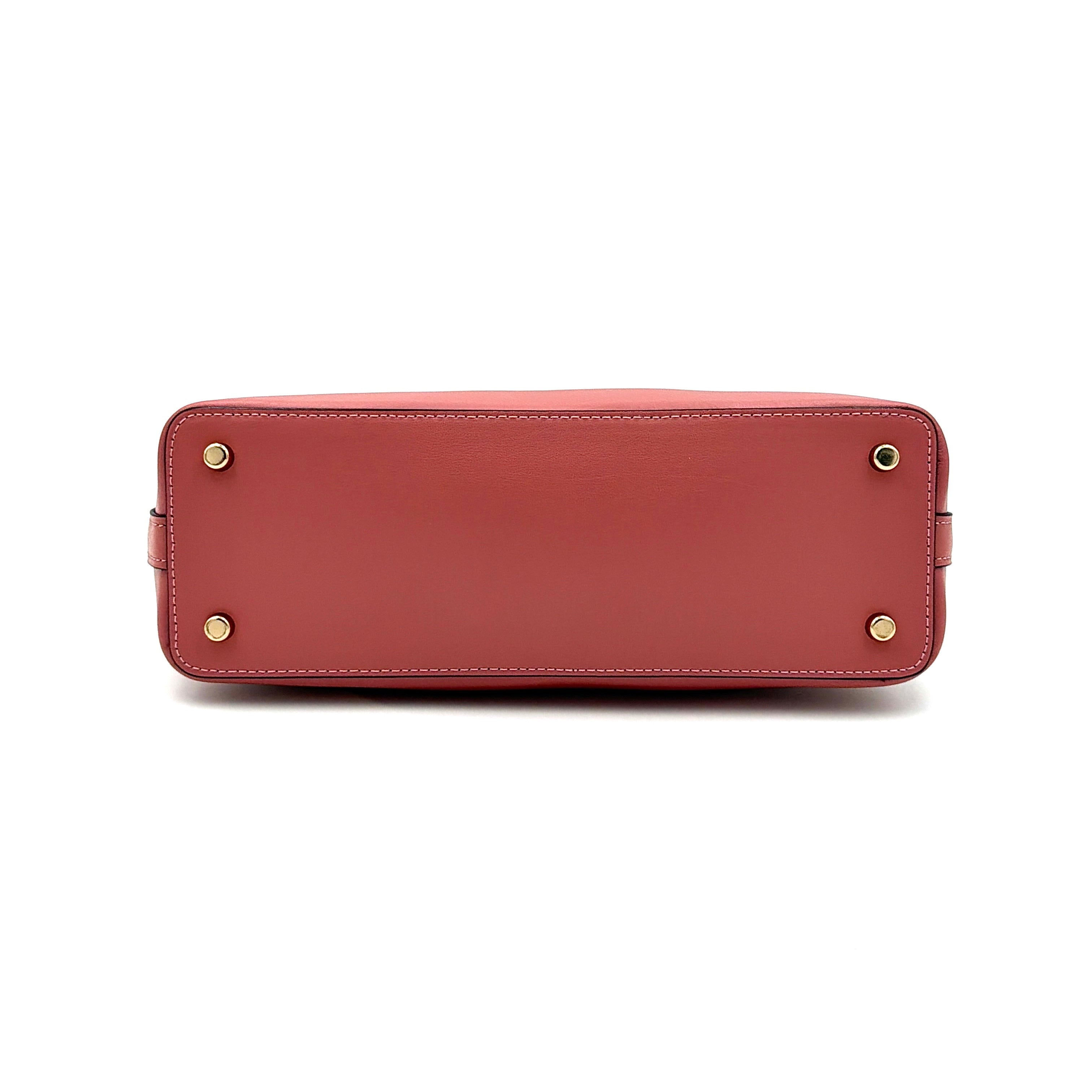 Coach Signature Dome Shoulder Bag Beige/Pink