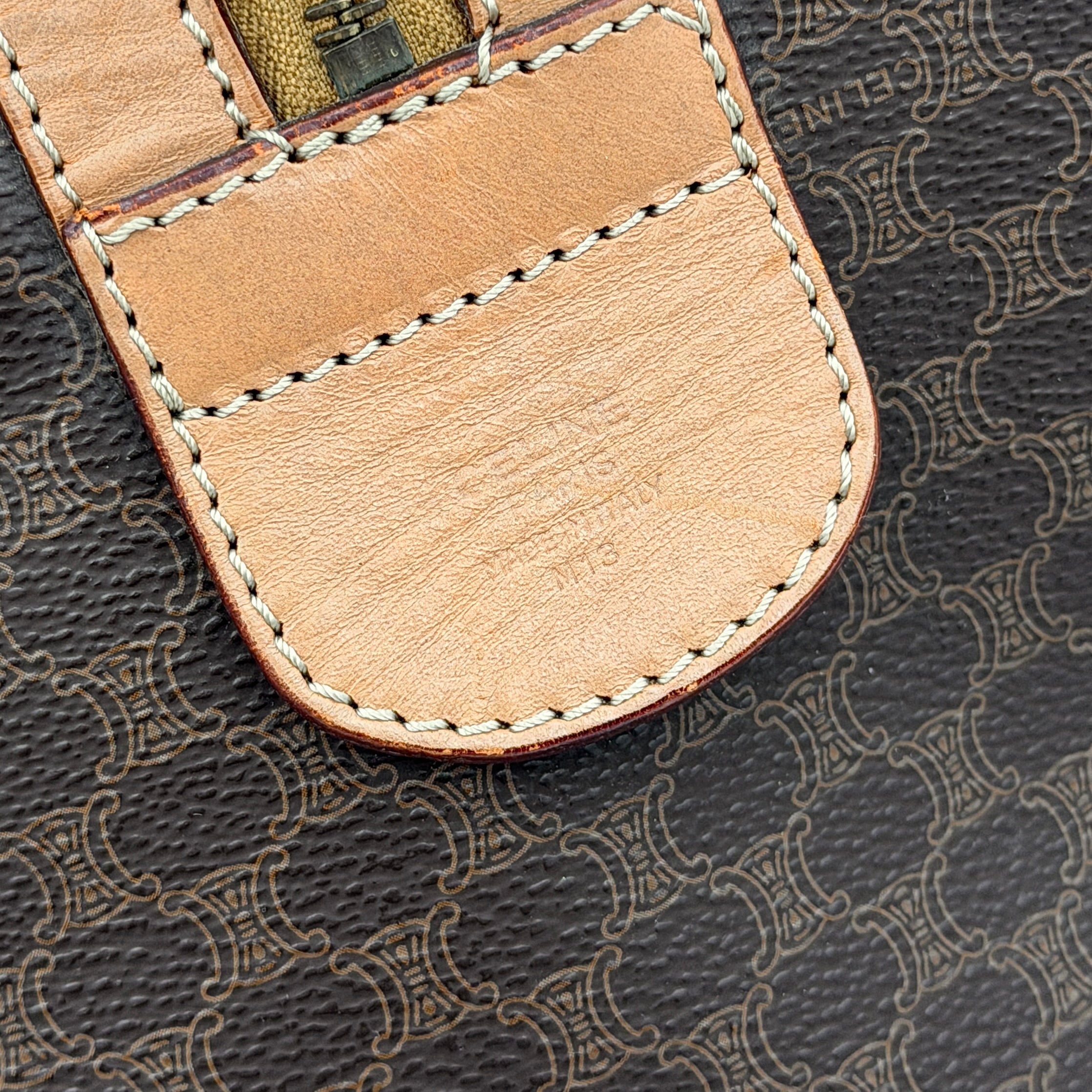 Celine Macadam Triomphe Duffle Bag Beige/Brown