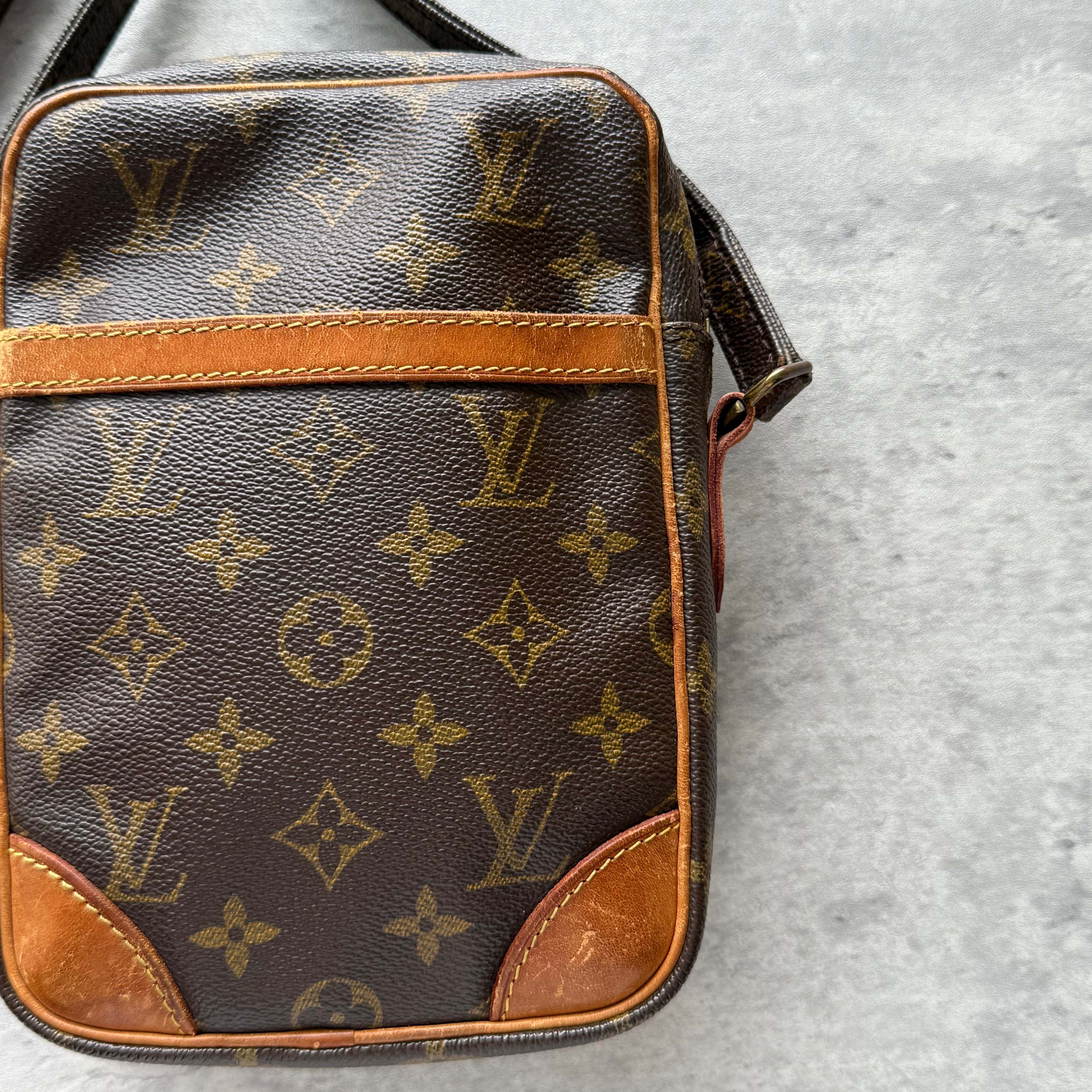 Louis Vuitton Monogram Danube Crossbody Bag Brown