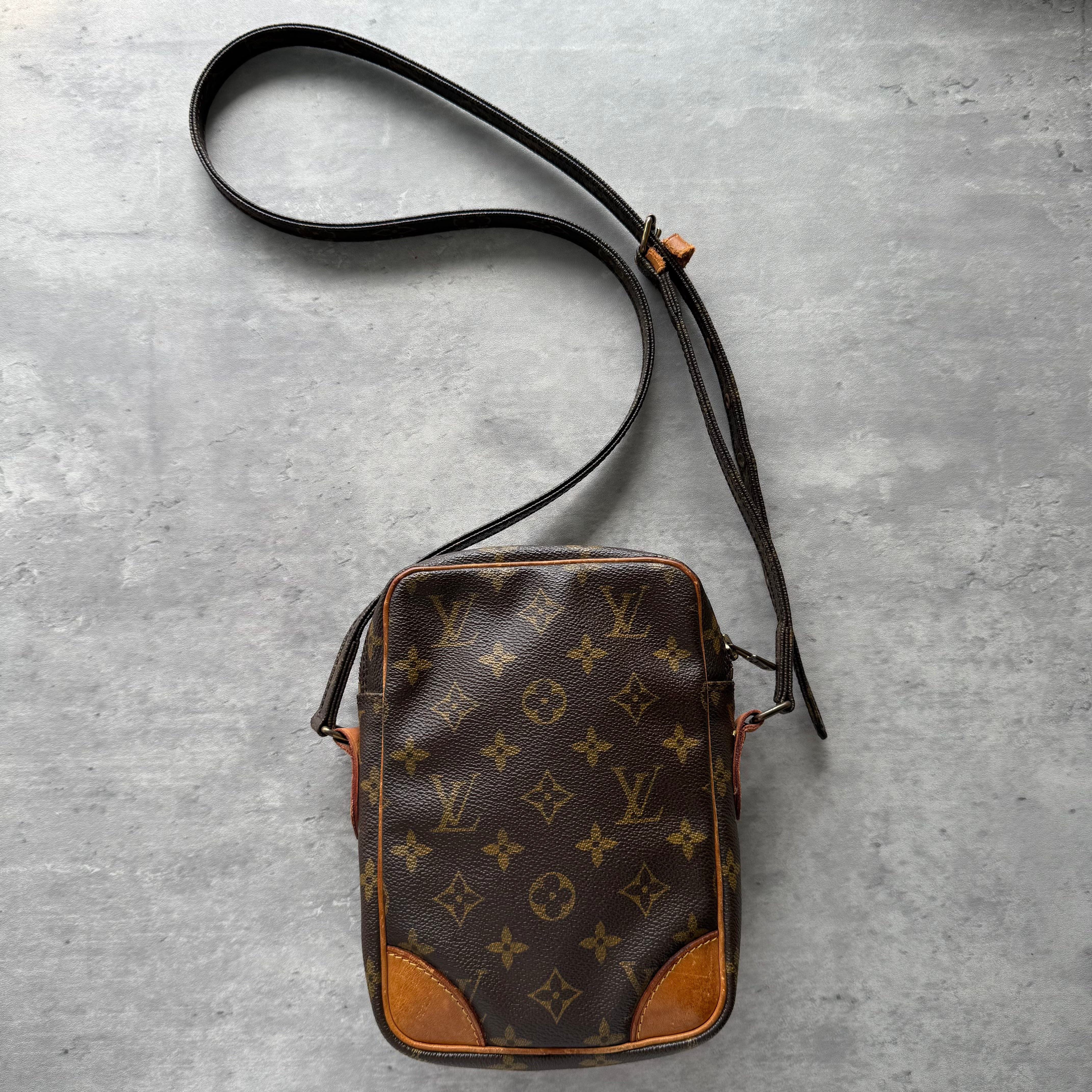 Louis Vuitton Monogram Danube Crossbody Bag Brown