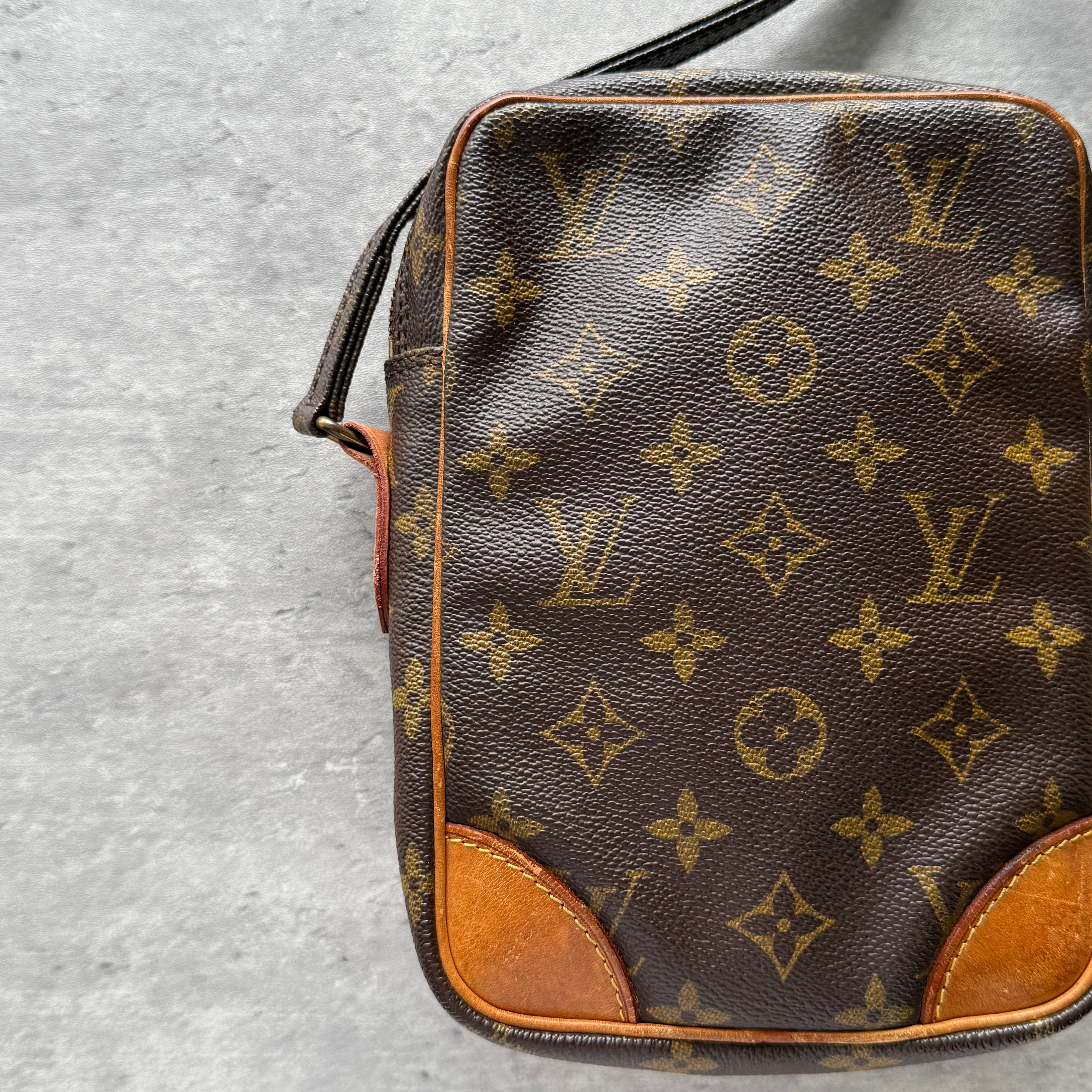 Louis Vuitton Monogram Danube Crossbody Bag Brown