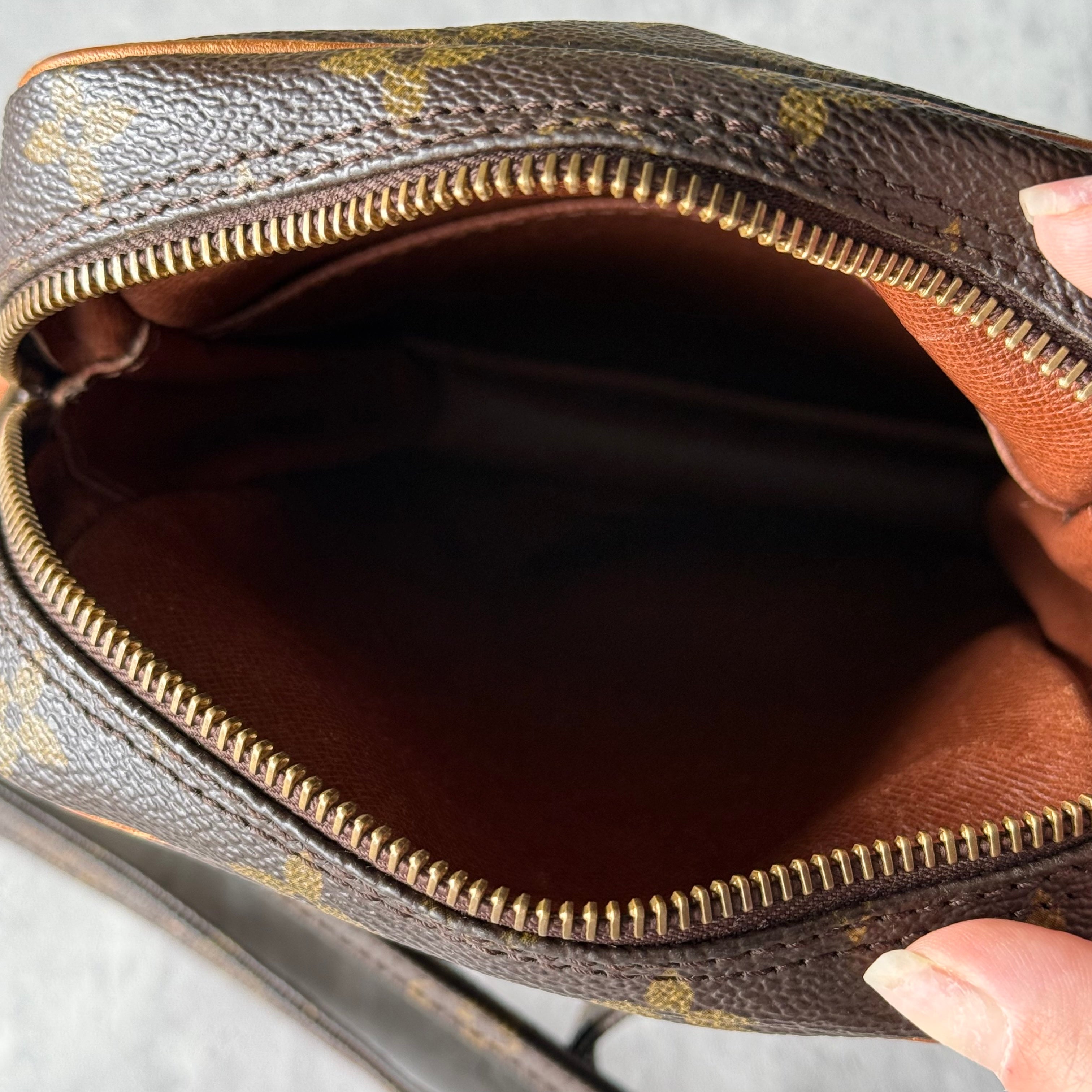 Louis Vuitton Monogram Danube Crossbody Bag Brown