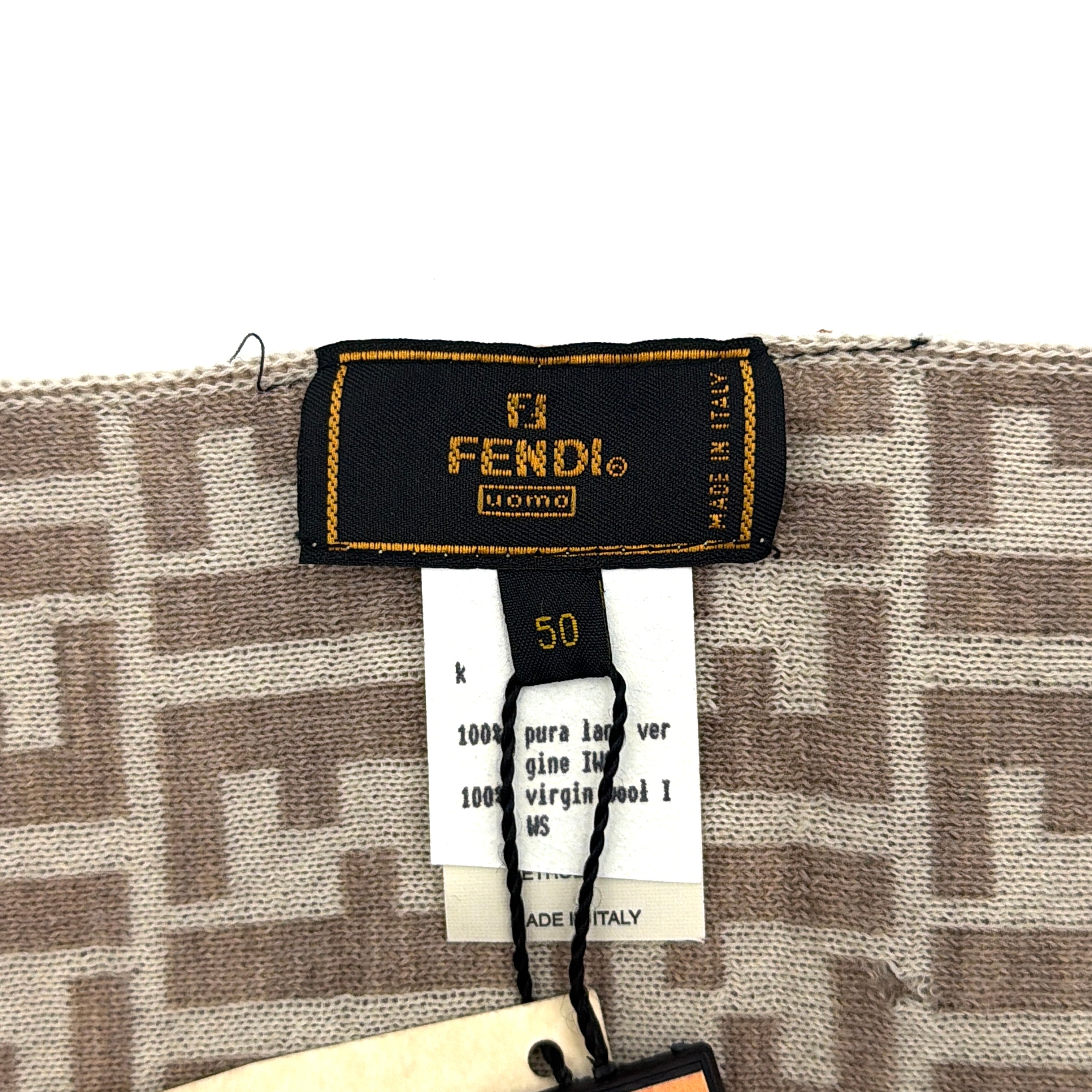 Fendi FF Wool Scarf Beige/Cream